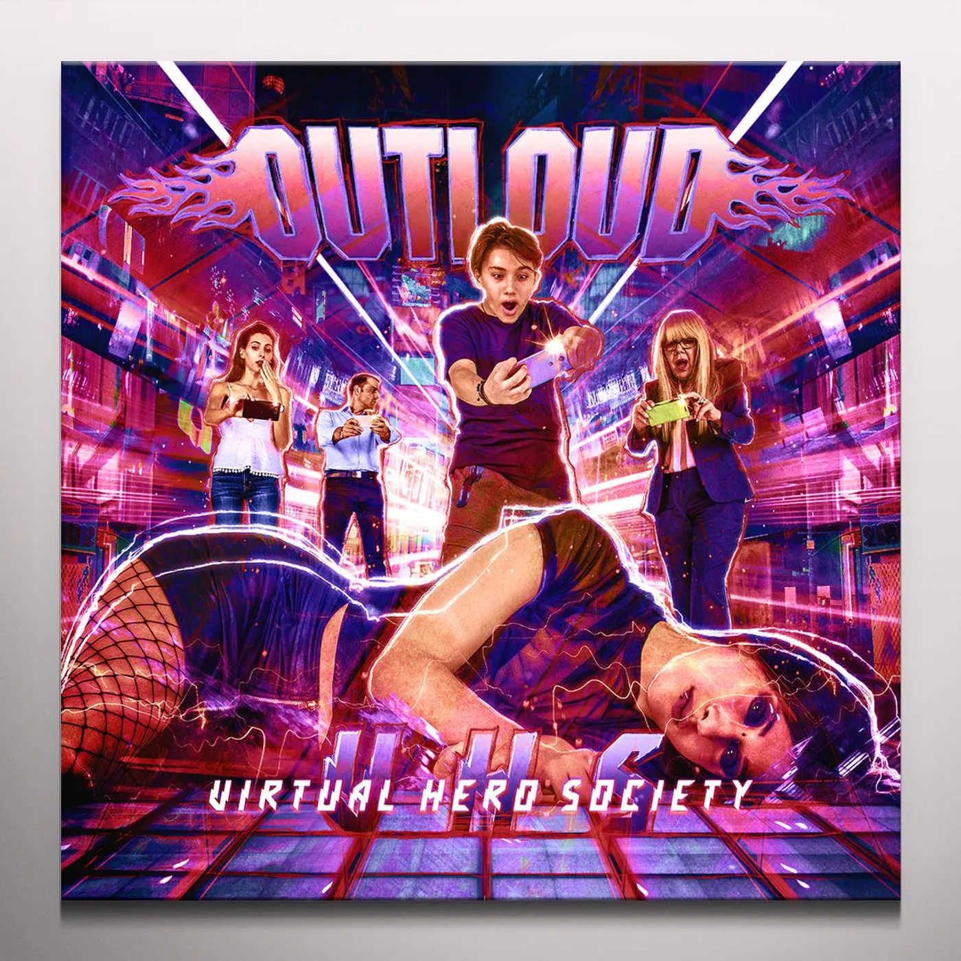 Outloud VIRTUAL HERO SOCIETY - Limited Edition Red Colored Double Vinyl Record