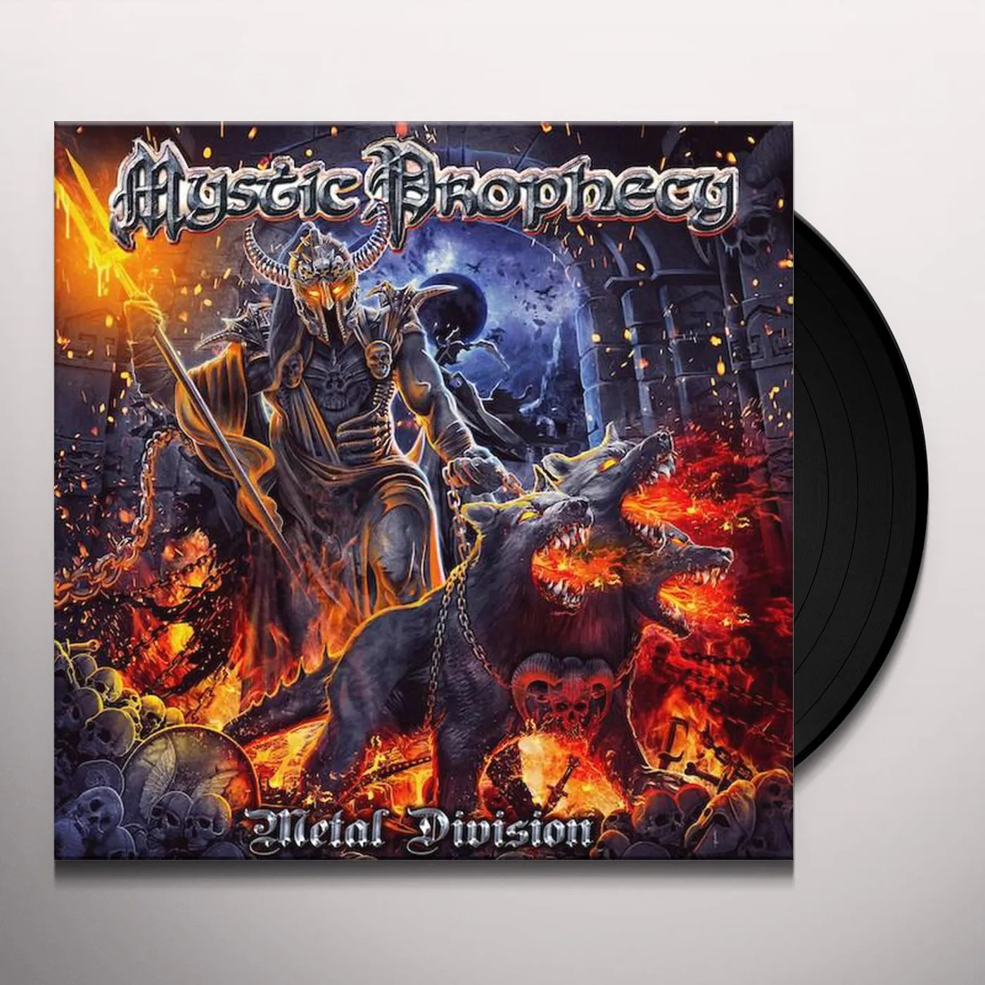 Mystic Prophecy METAL DIVISION (BLUE & WHITE SPLIT VINYL) Vinyl Record
