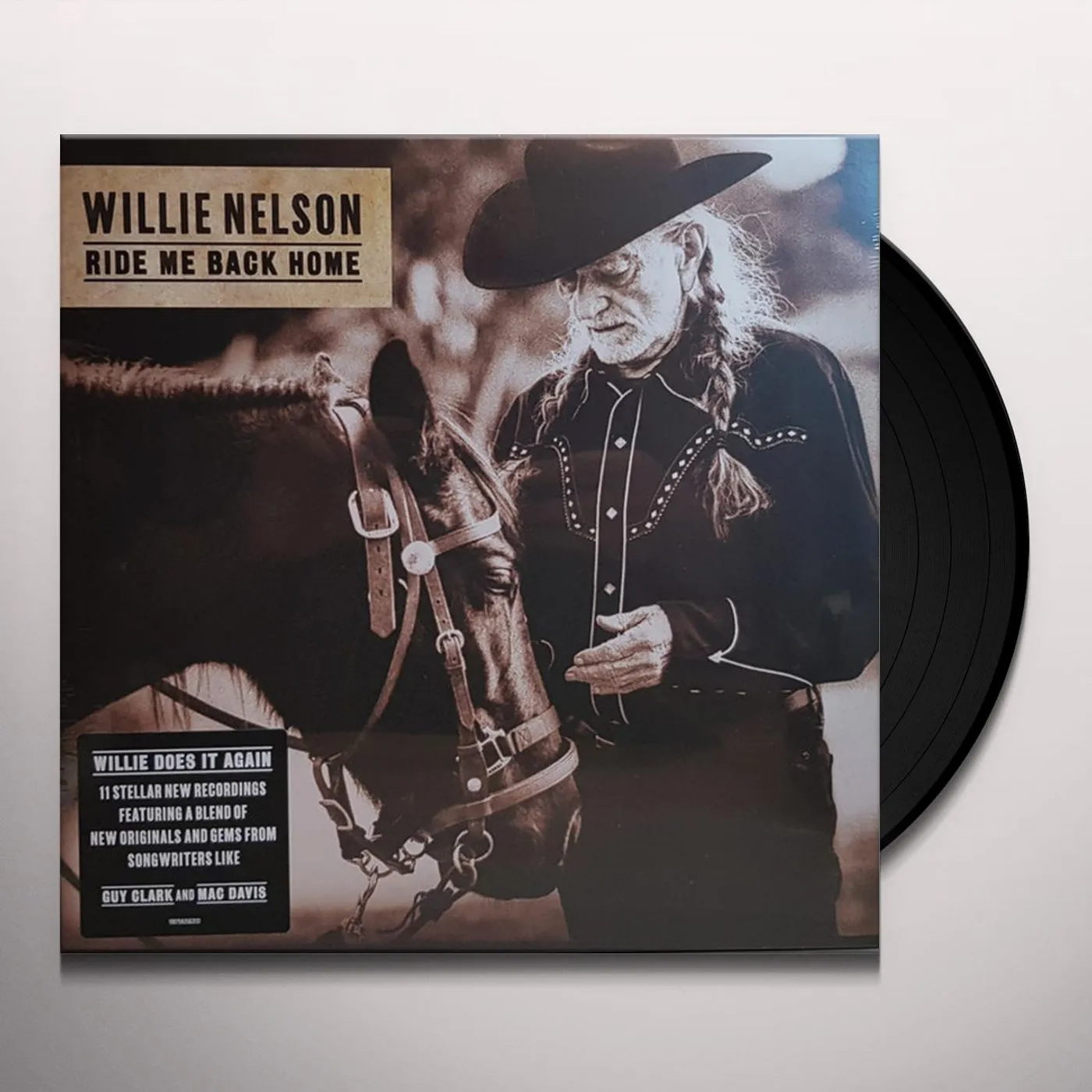 Willie Nelson RIDE ME BACK HOME (150G) Vinyl Record