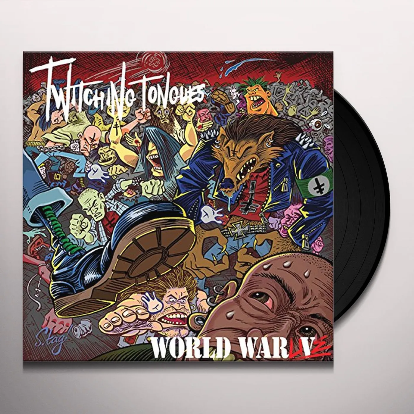 Twitching Tongues WORLD WAR LIVE (UK) (Vinyl)
