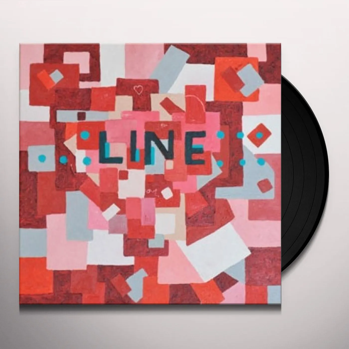 Line Hearts Vinyl Record
