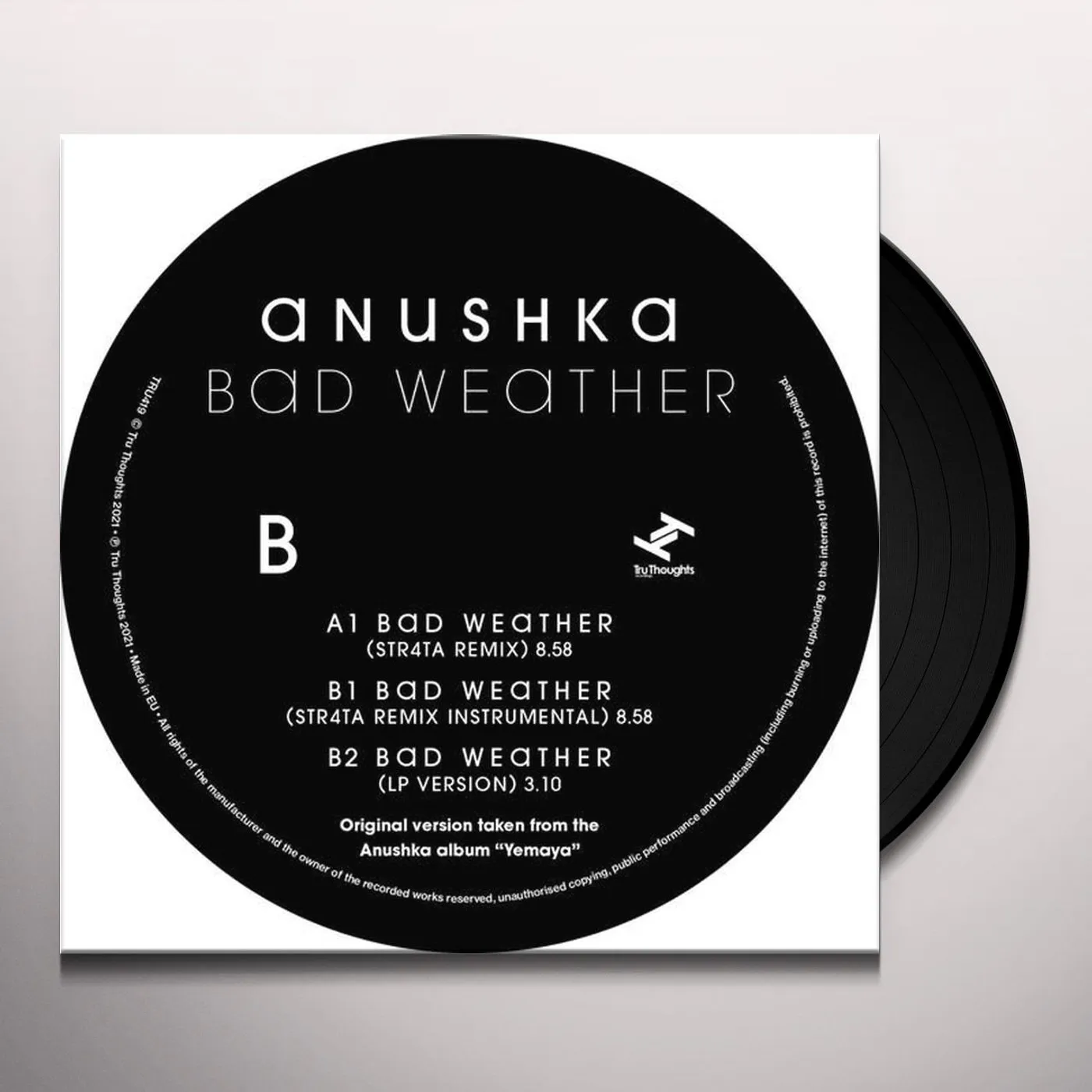 Anushka BAD WEATHER / STR4TA REMIX Vinyl Record