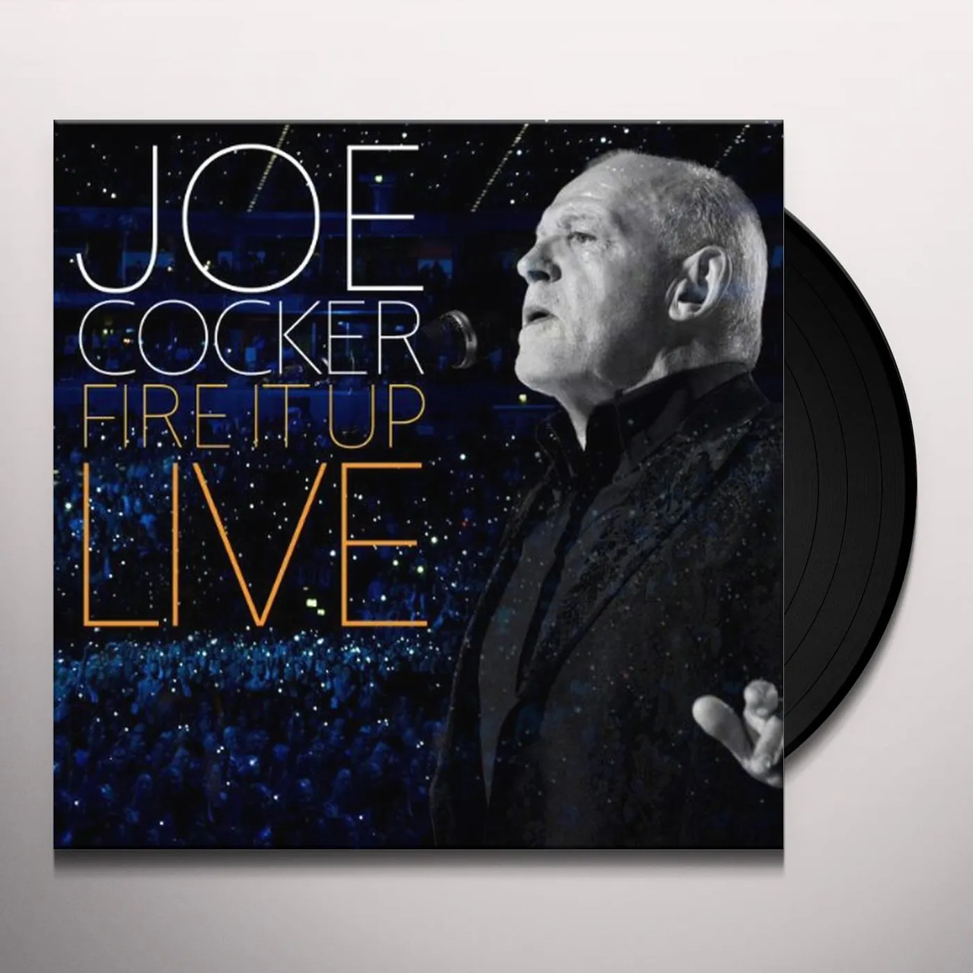 Joe Cocker FIRE IT UP: LIVE Vinyl Record - Holland Release