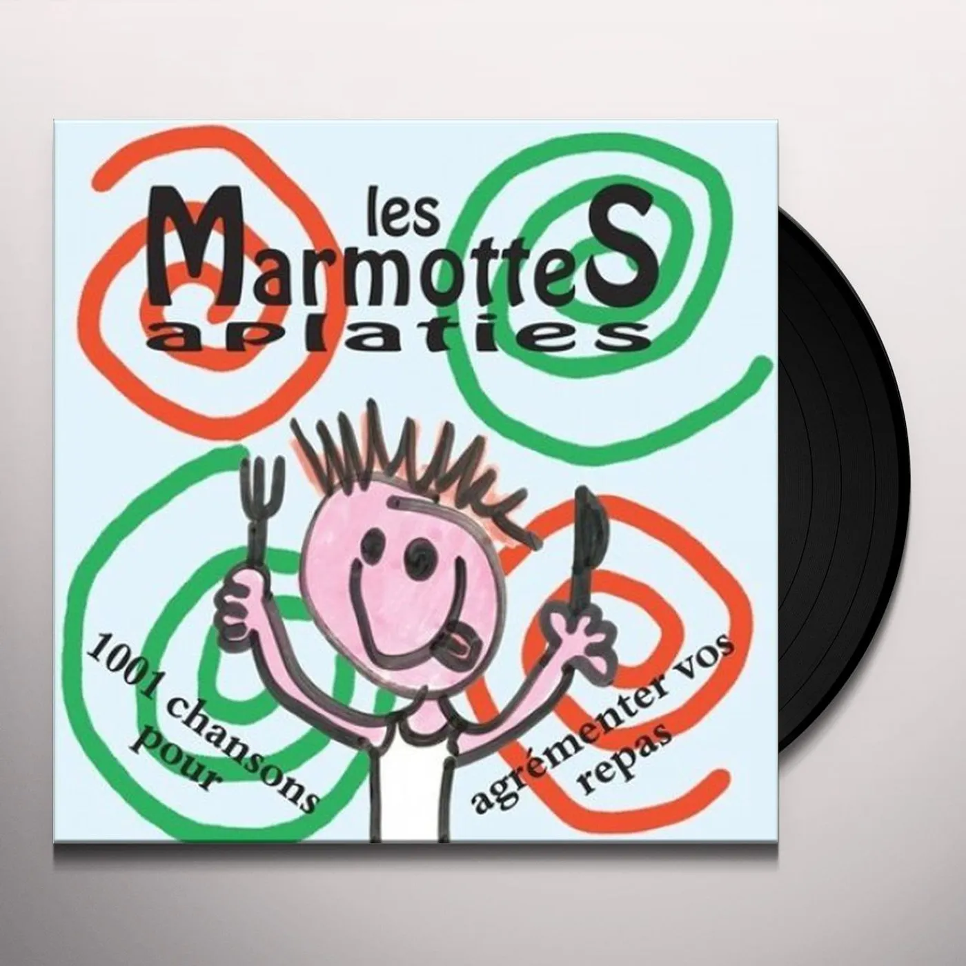 Les Marmottes Aplaties 1001 CHANSONS POUR AGREMENTER VOS REPAS Vinyl Record