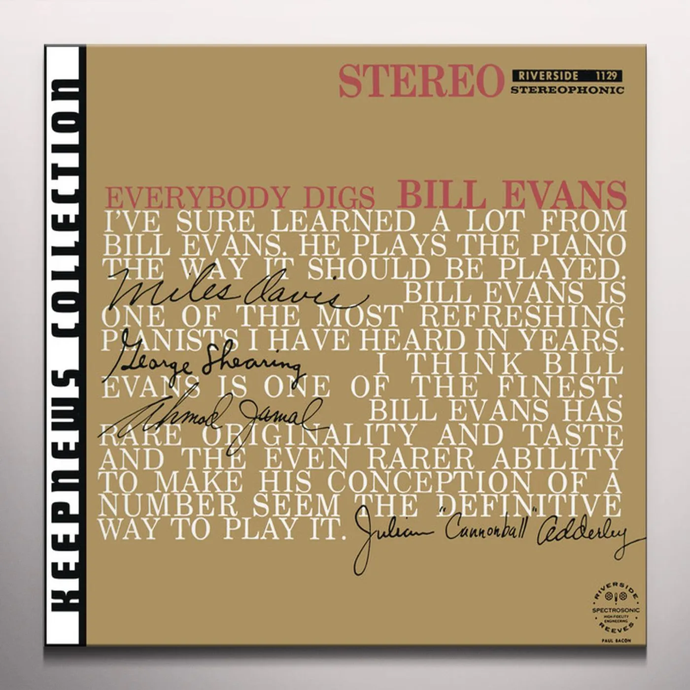 Everybody Digs Bill Evans Vinyl Record - Colored Vinyl, Limited Edition, 180 Gram Pressing, Spain Release