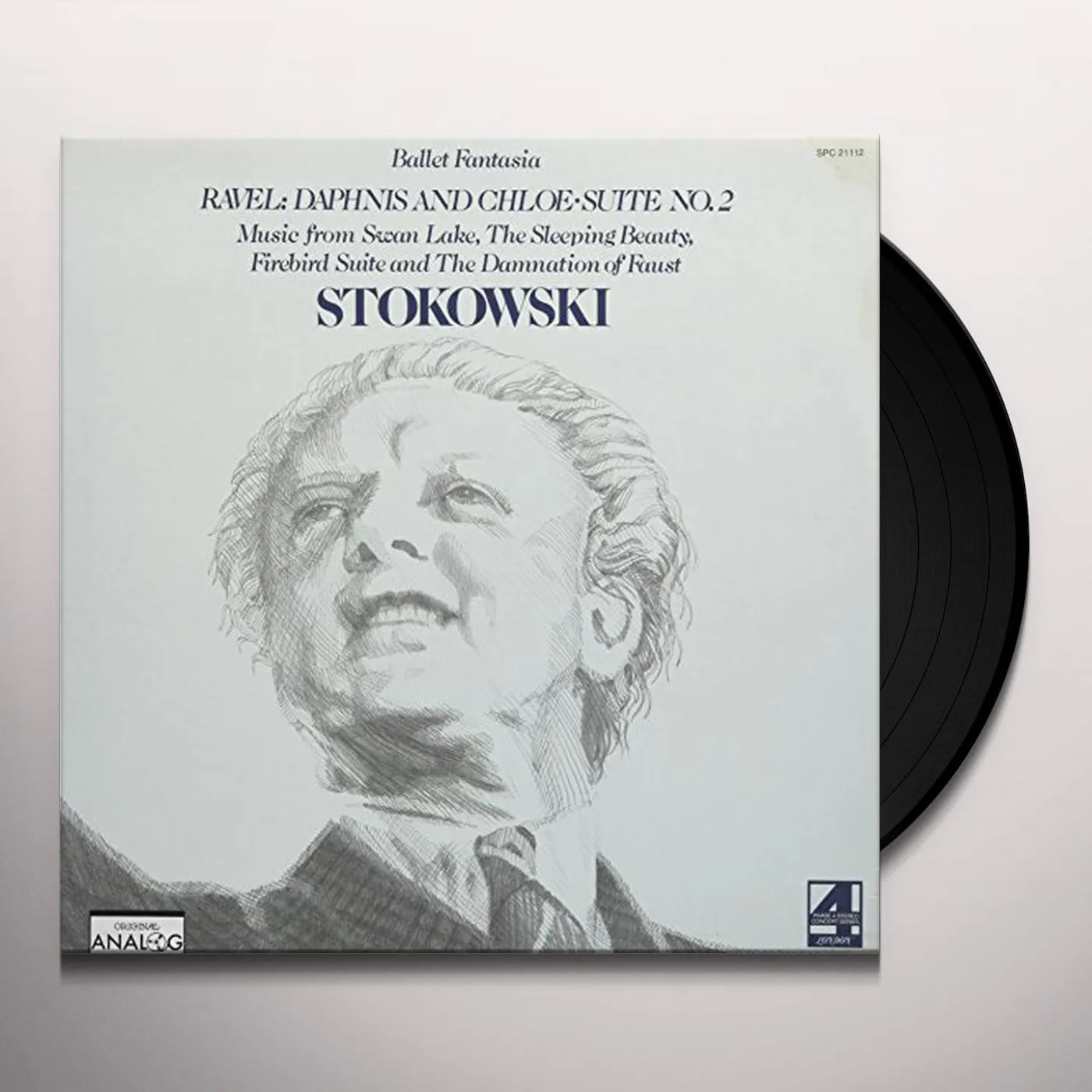 STOKOWSKI & LONDON SYMPHONY RAVEL: DAPHNIS & CHLOE + MUSIC FROM SWAN LAKE Vinyl Record
