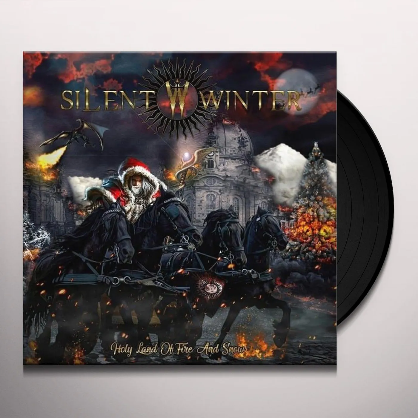 Silent Winter HOLY LAND OF FIRE & SNOW / WE WISH YOU A MERRY Vinyl Record