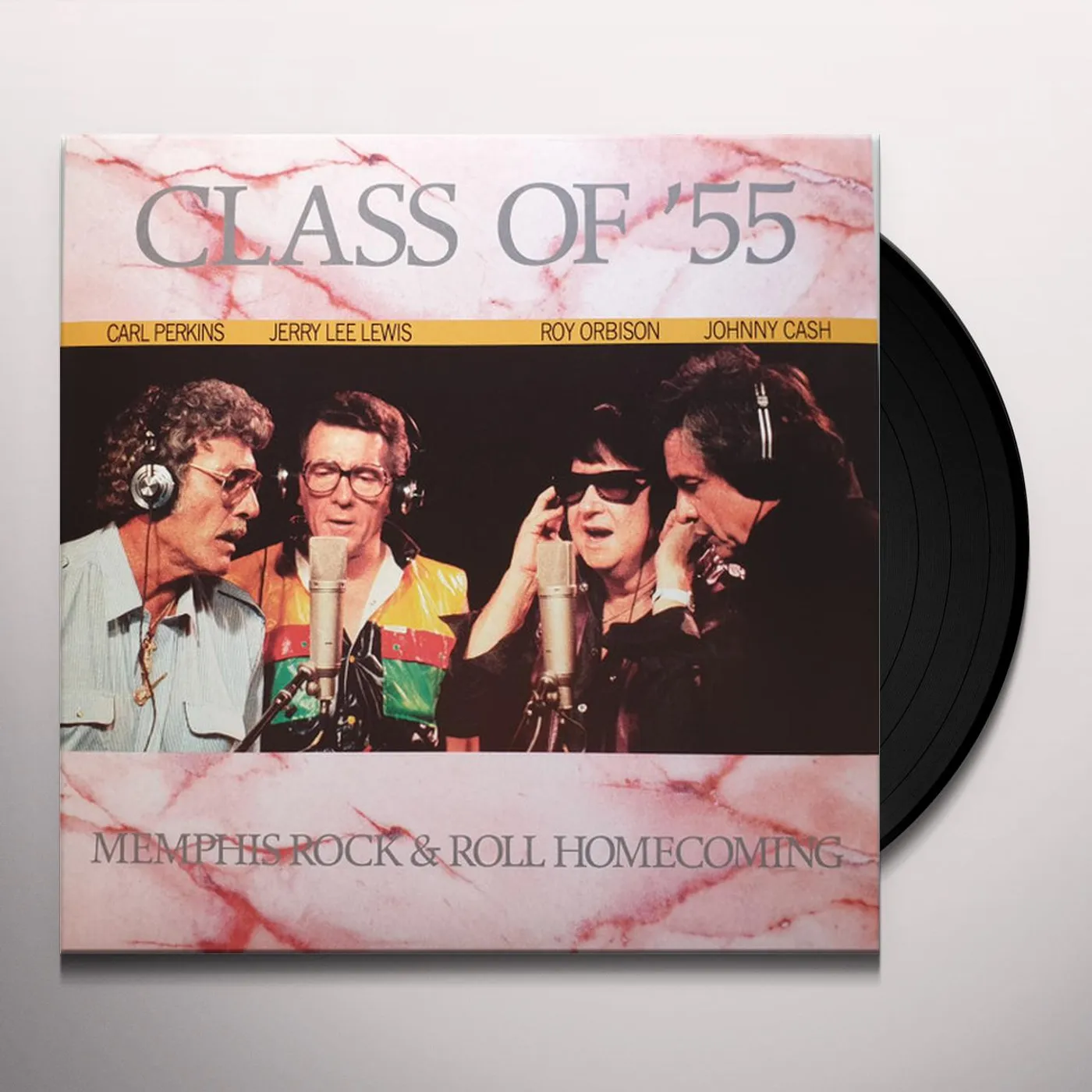 Johnny Cash CLASS OF '55: MEMPHIS ROCK & ROLL HOMECOMING (1986) Vinyl Record