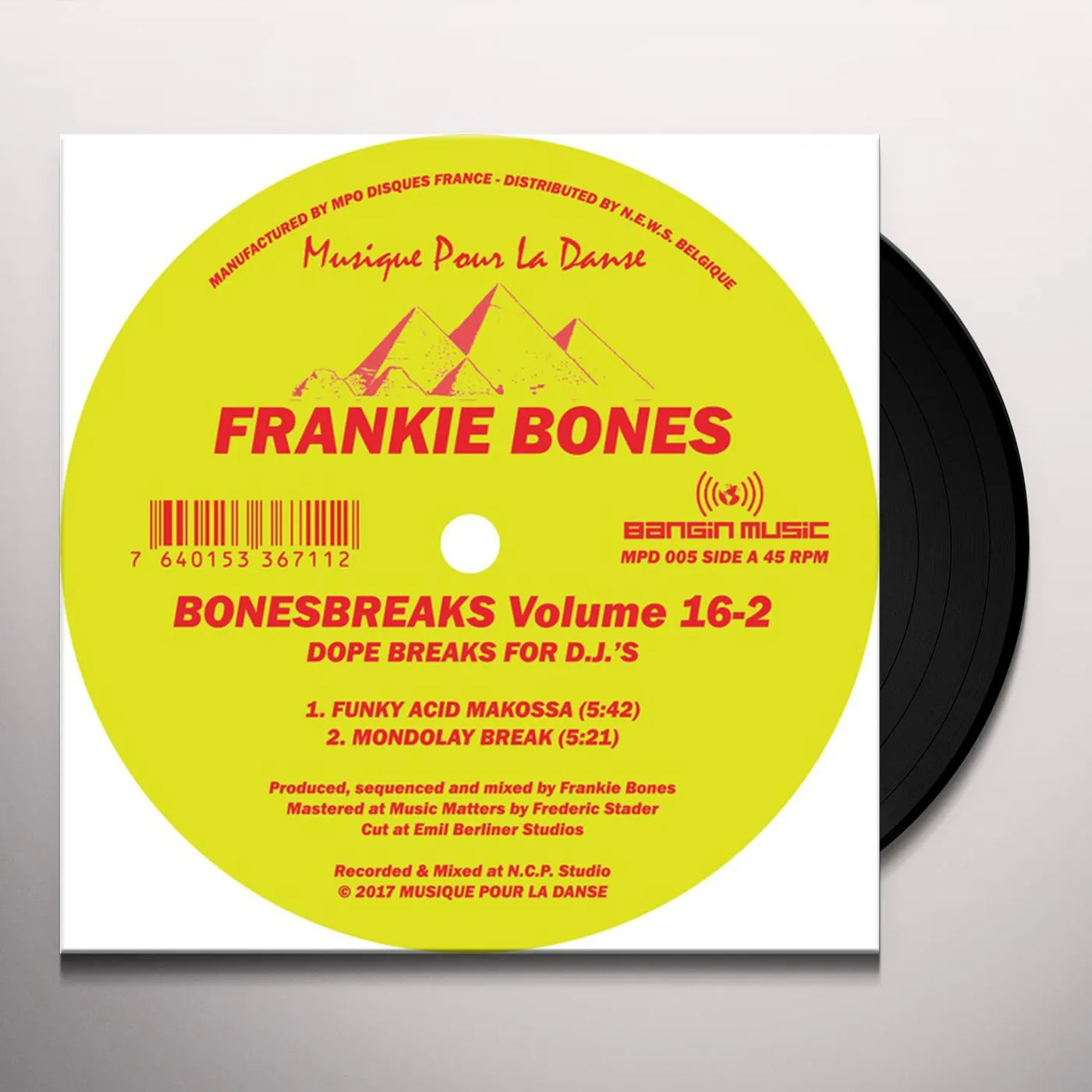 Frankie Bones BONESBREAKS 16-2 Vinyl Record