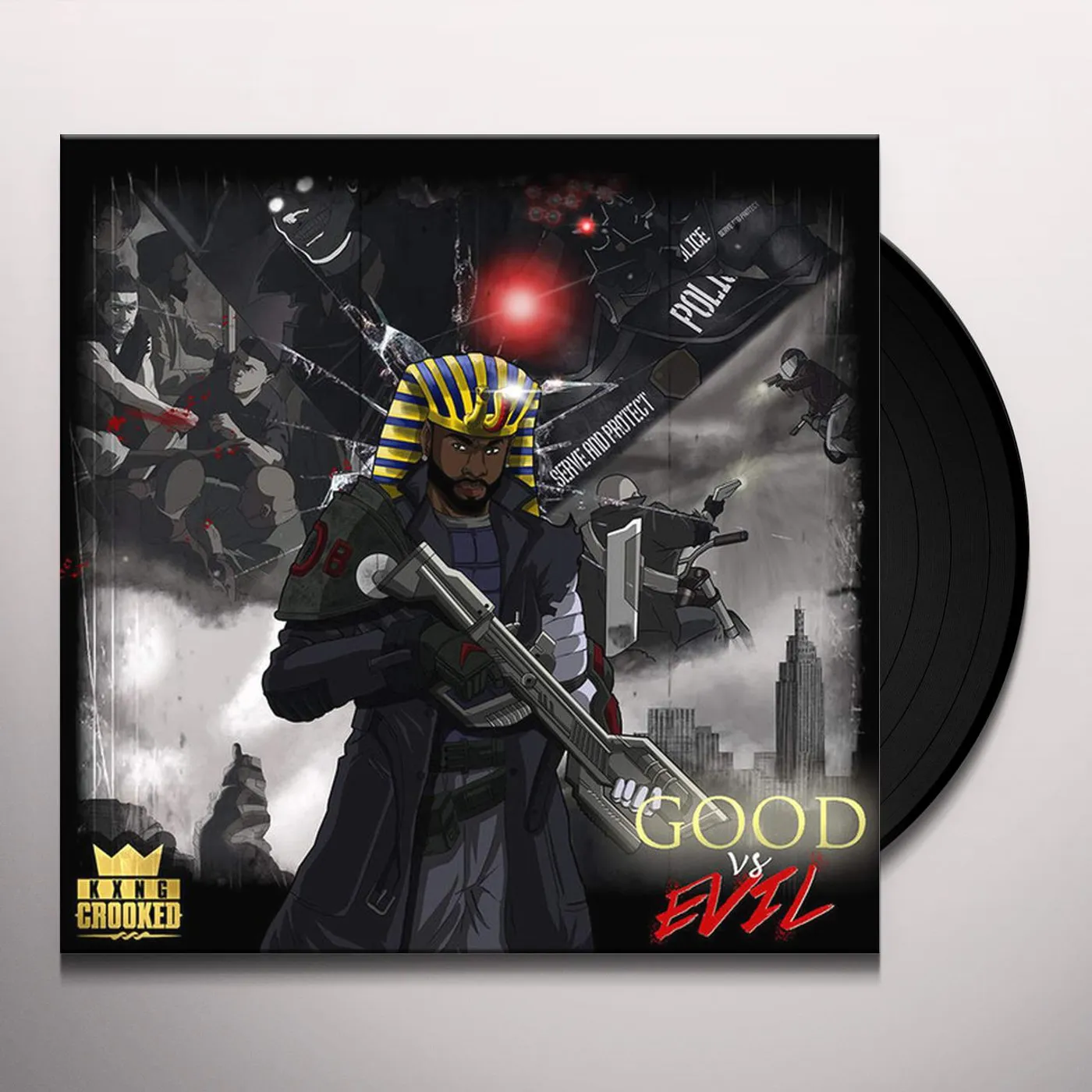KXNG Crooked Good vs Evil Vinyl Record
