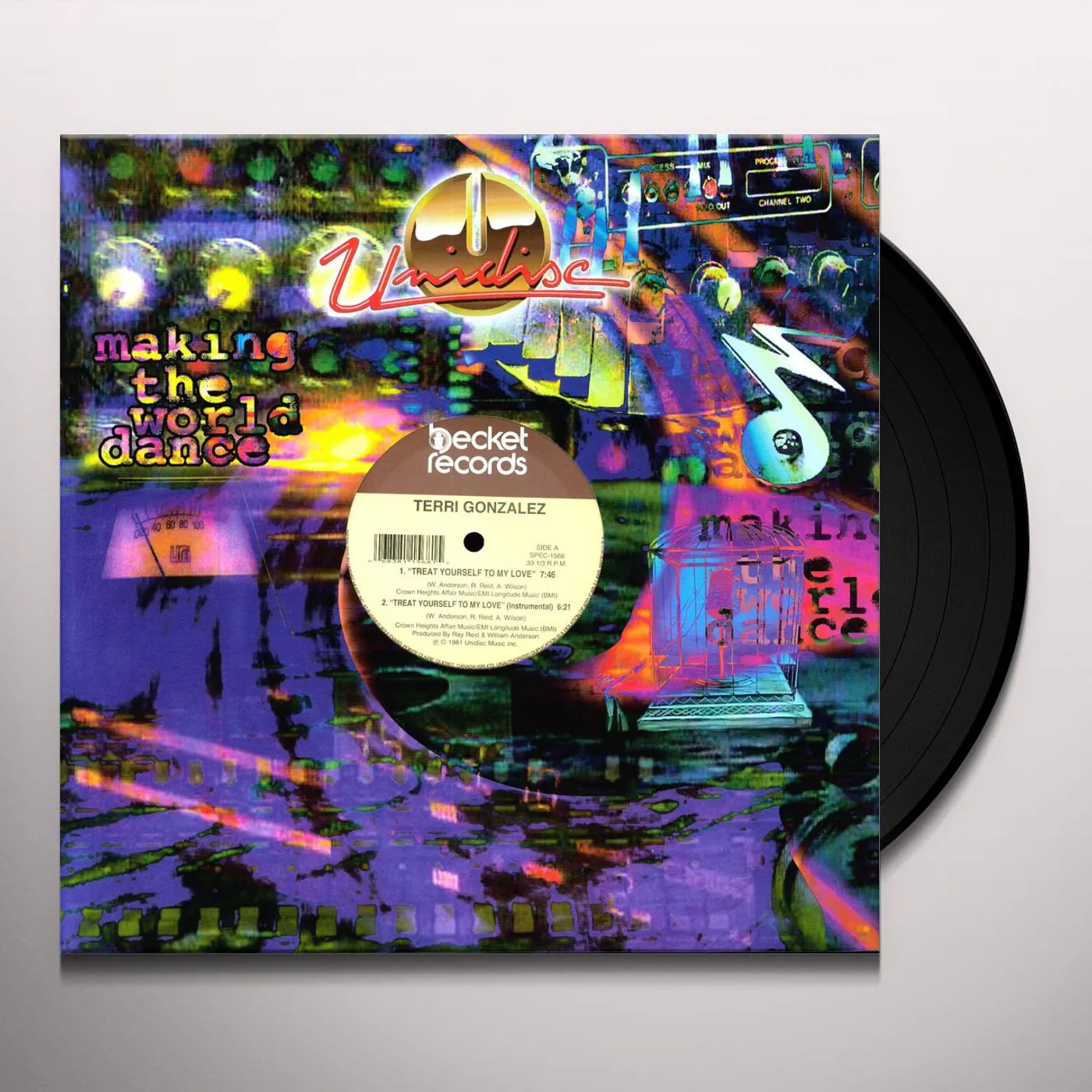 Terri Gonzalez TREAT YOURSELF/BORN A WINNER Vinyl Record