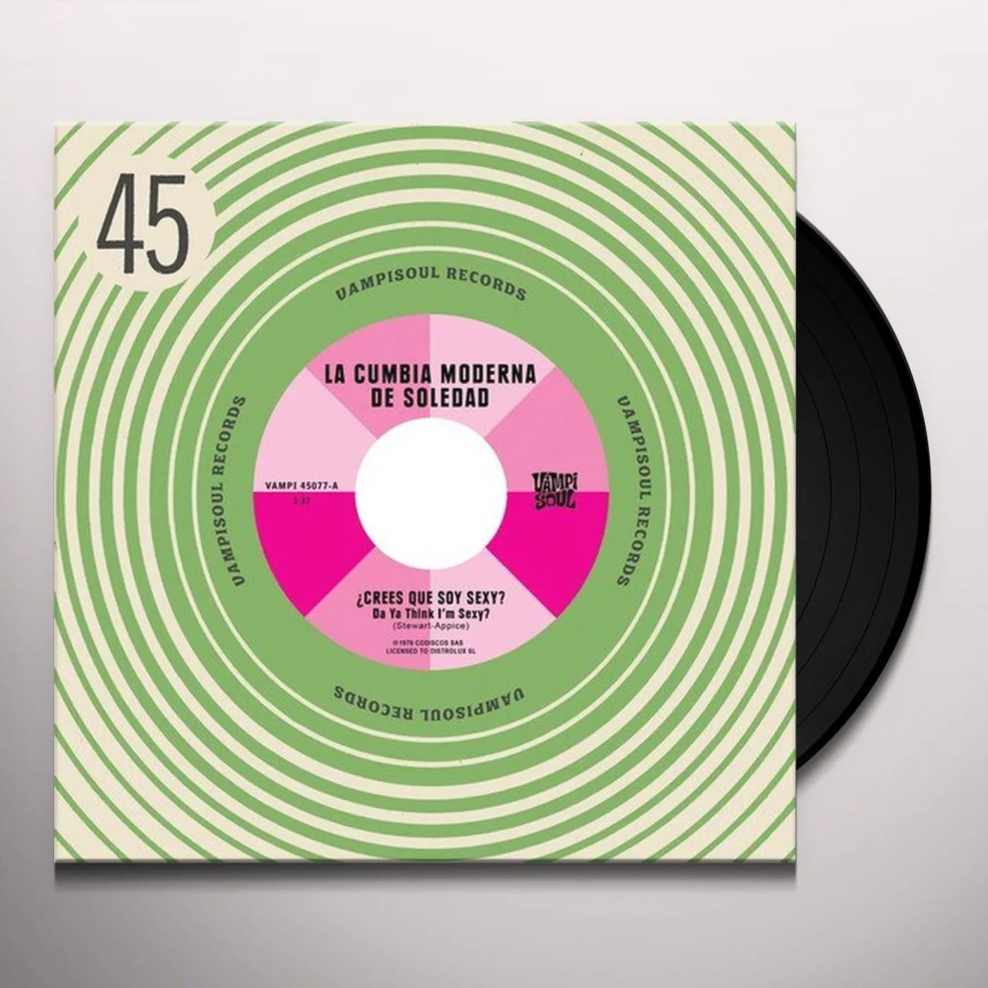 Cumbia Moderna De Soledad DA YA THINK I'M SEXY / STAYIN ALIVE Vinyl Record