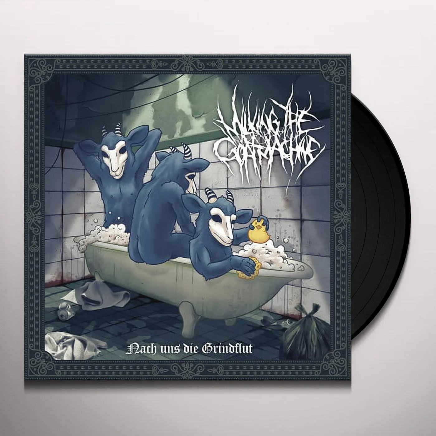 Milking the Goatmachine Nach Uns Die Grindflut  Bathtub Blue Vinyl Record