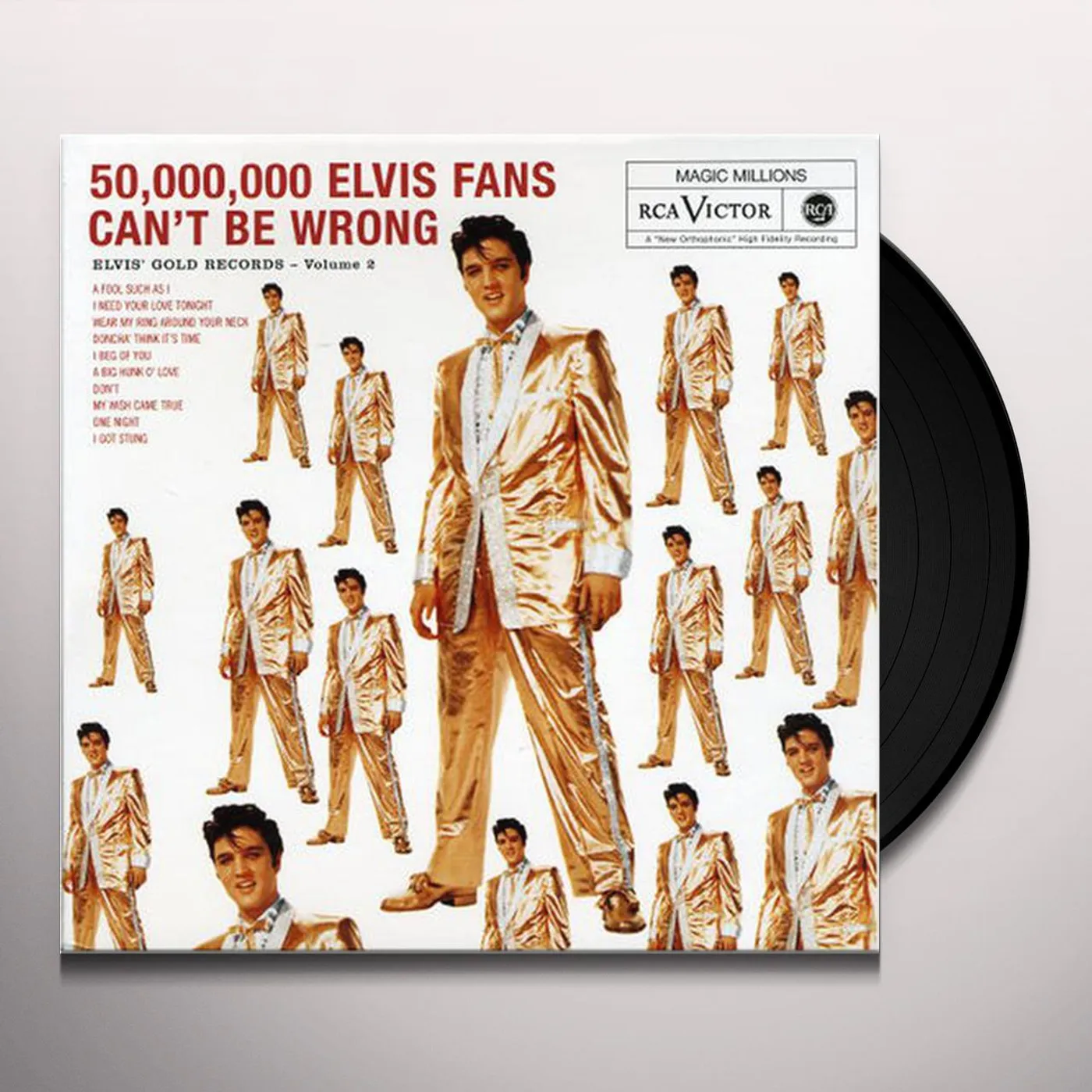 50000 Elvis Presley FANS CAN'T BE WRONG (ELVIS' GOLDS VOL. 2) (4 BONUS TRACKS) Vinyl Record