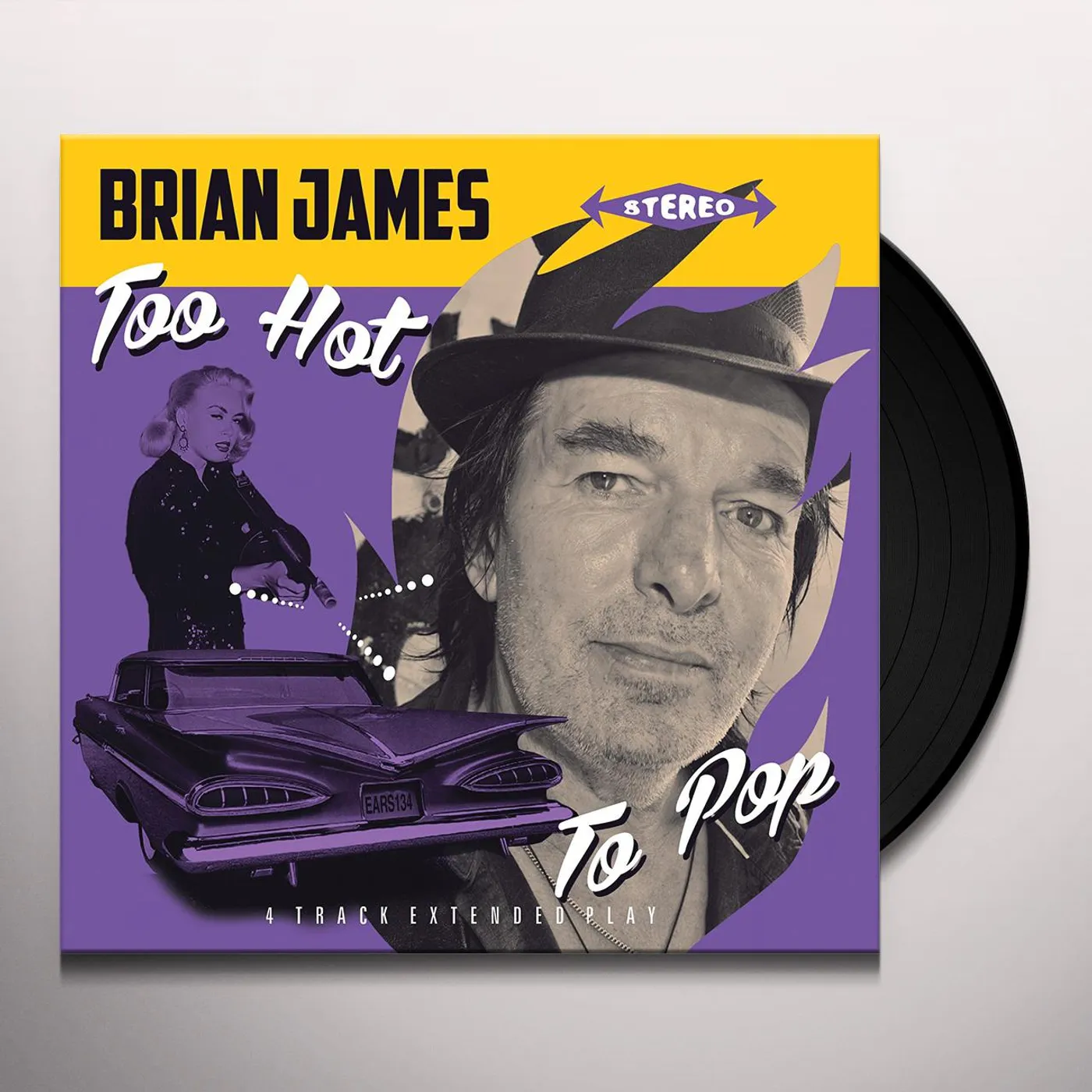 Brian James Too Hot To Pop Vinyl Record
