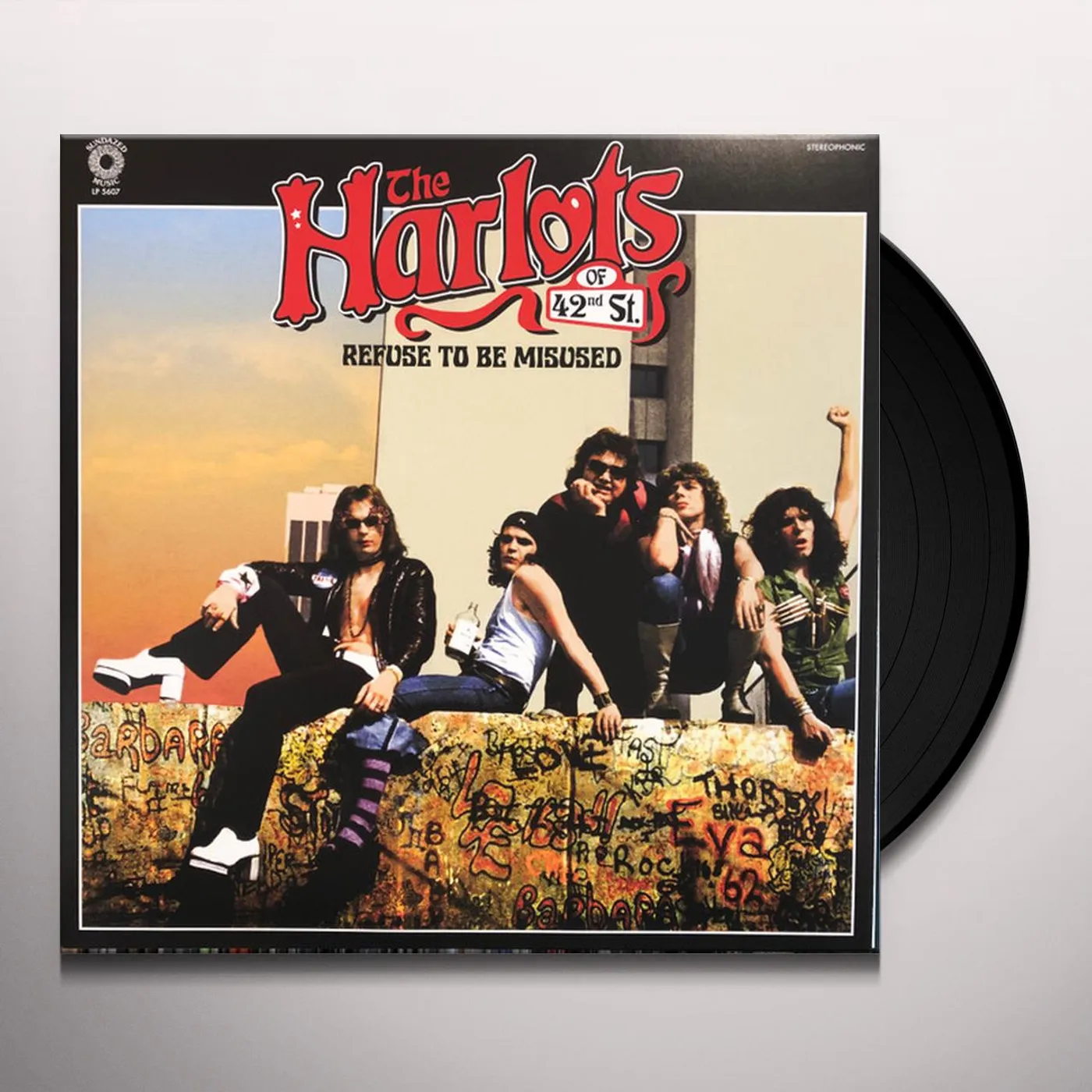 The Harlots of 42nd Street REFUSE TO BE MISUSED (PINK VINYL) Vinyl Record