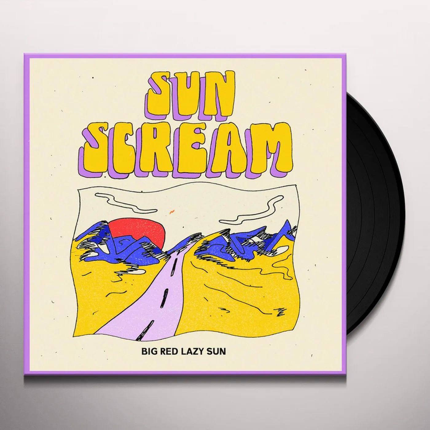 Sun Scream Big Red Lazy Sun Vinyl Record