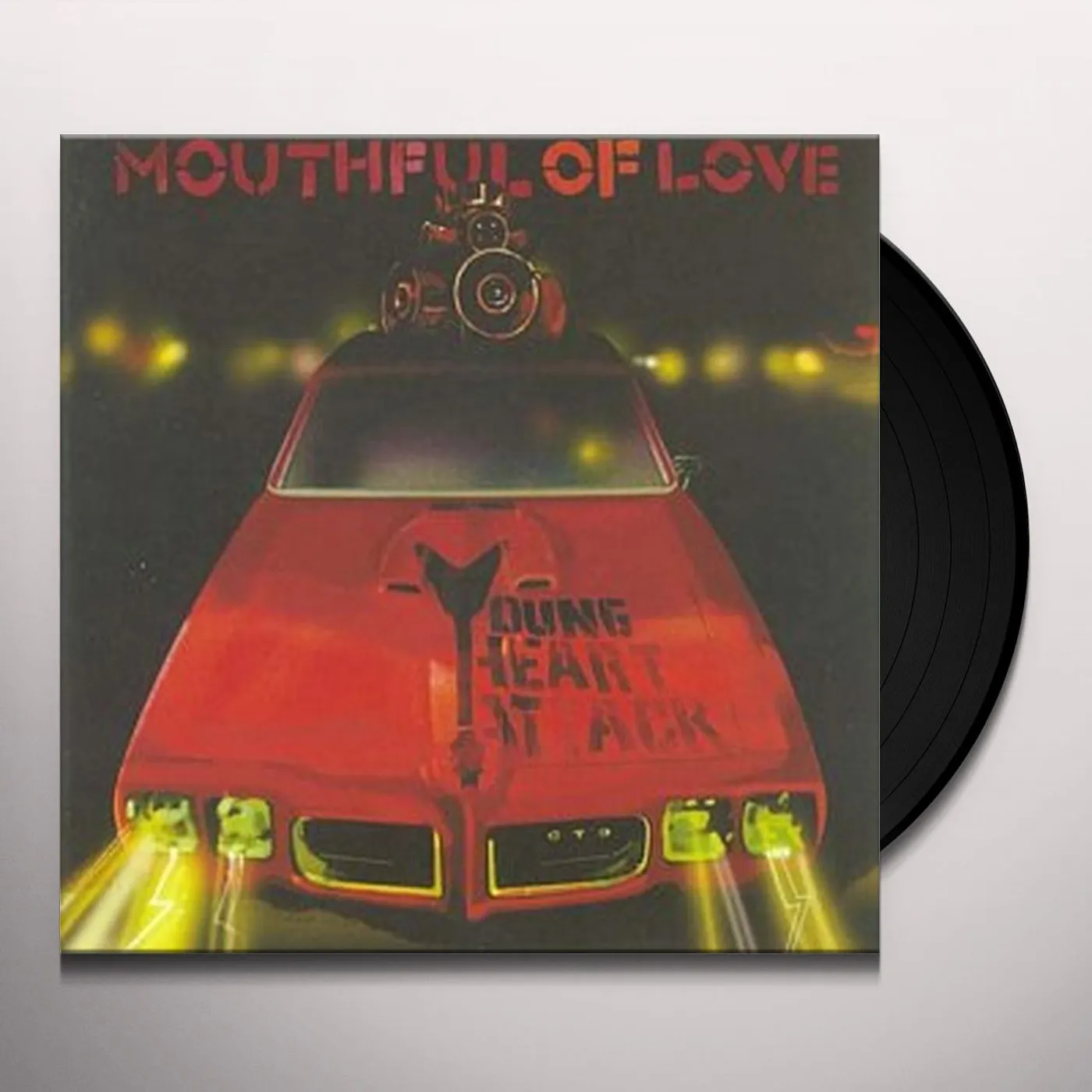 Young Heart Attack Mouthful Of Love Vinyl Record