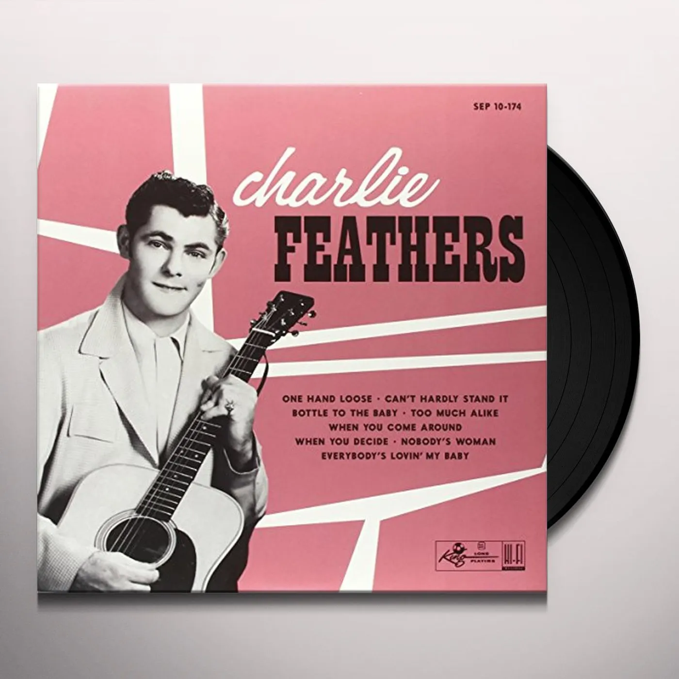Charlie Feathers ONE HAND LOOSE / CAN'T HARDLY STAND IT + 6 Vinyl Record
