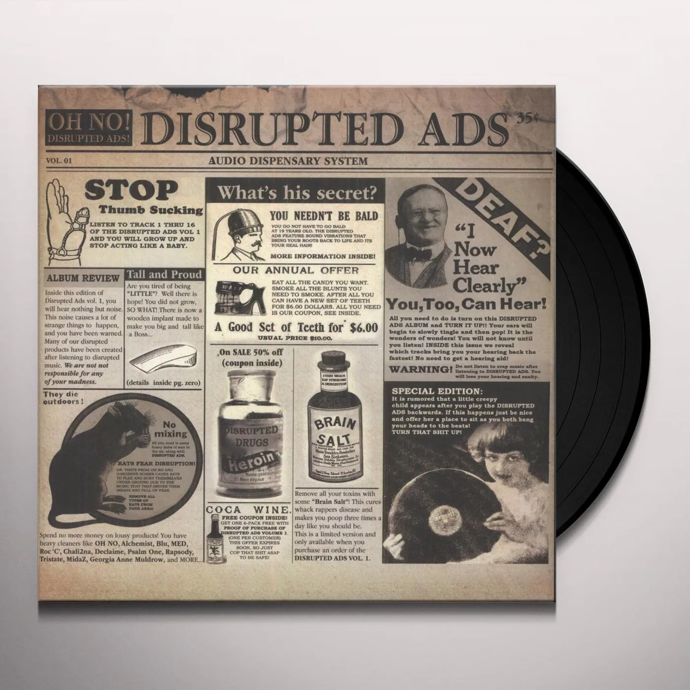 Oh No Disrupted Ads Vinyl Record