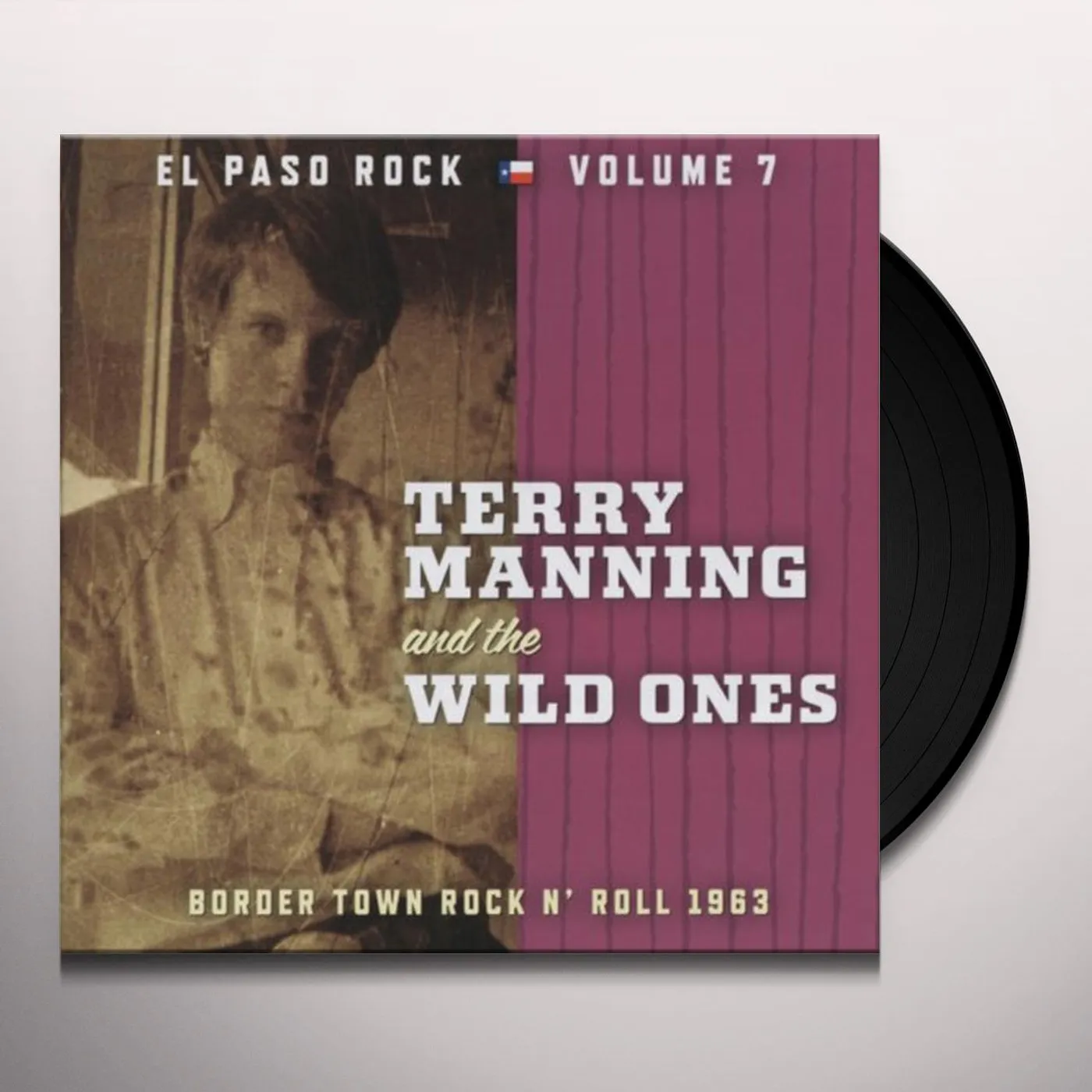 Terry Manning and the Wild Ones EL PASO ROCK 7 Vinyl Record