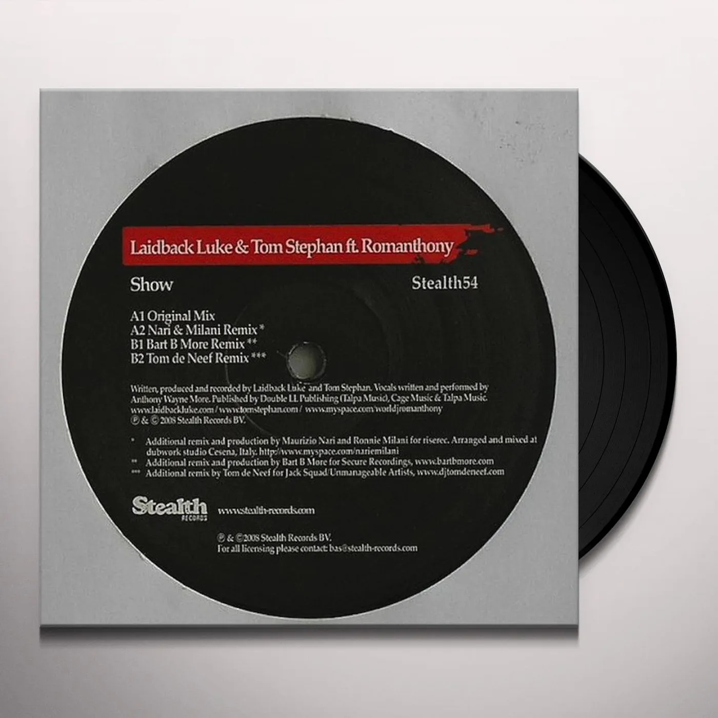Laidback Luke & Tom Stephan Show Vinyl Record