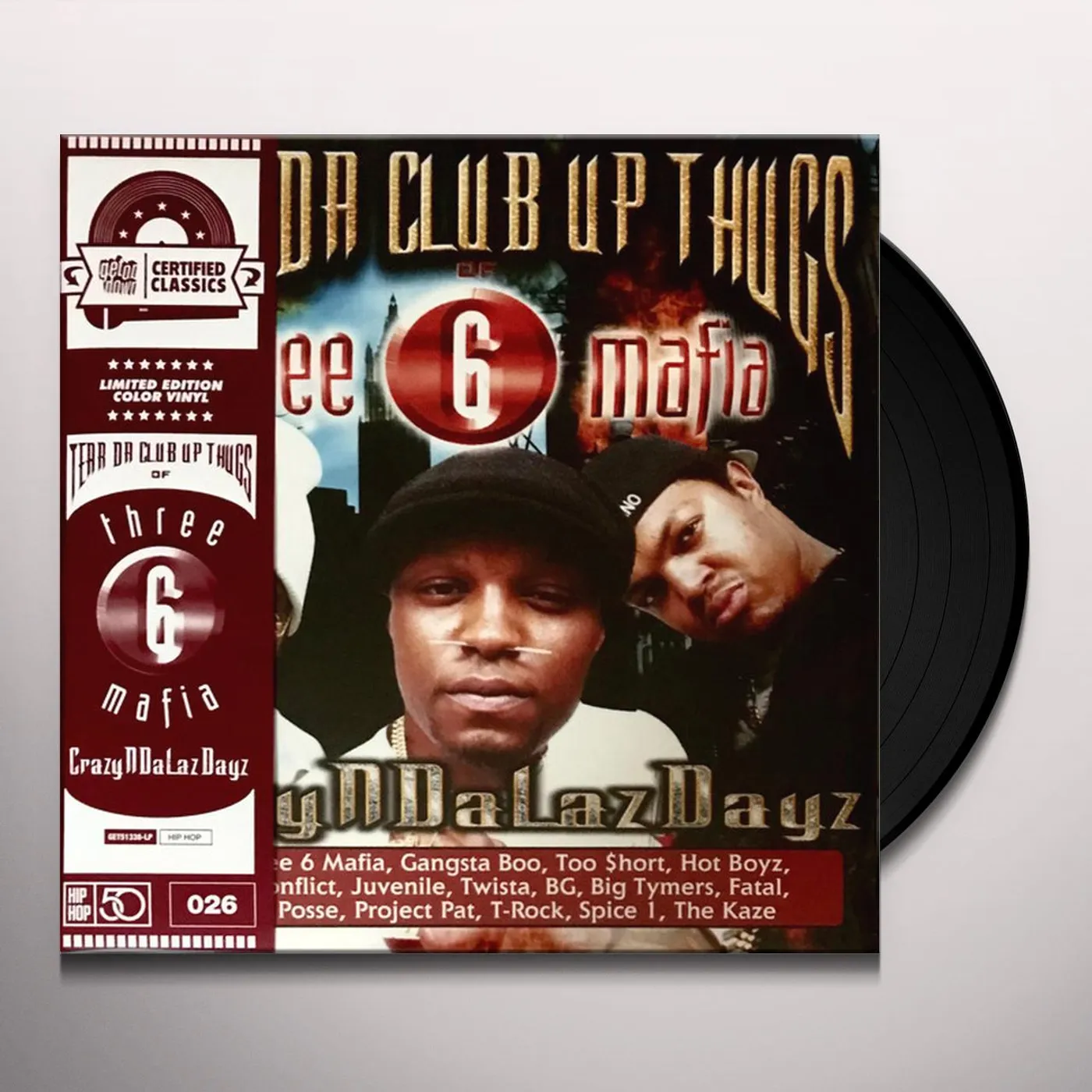 Tear Da Club Up Thugs Of Three 6 Mafia CRAZYNDALAZDAYZ (DRIED BLOOD RED VINYL/2LP) Vinyl Record