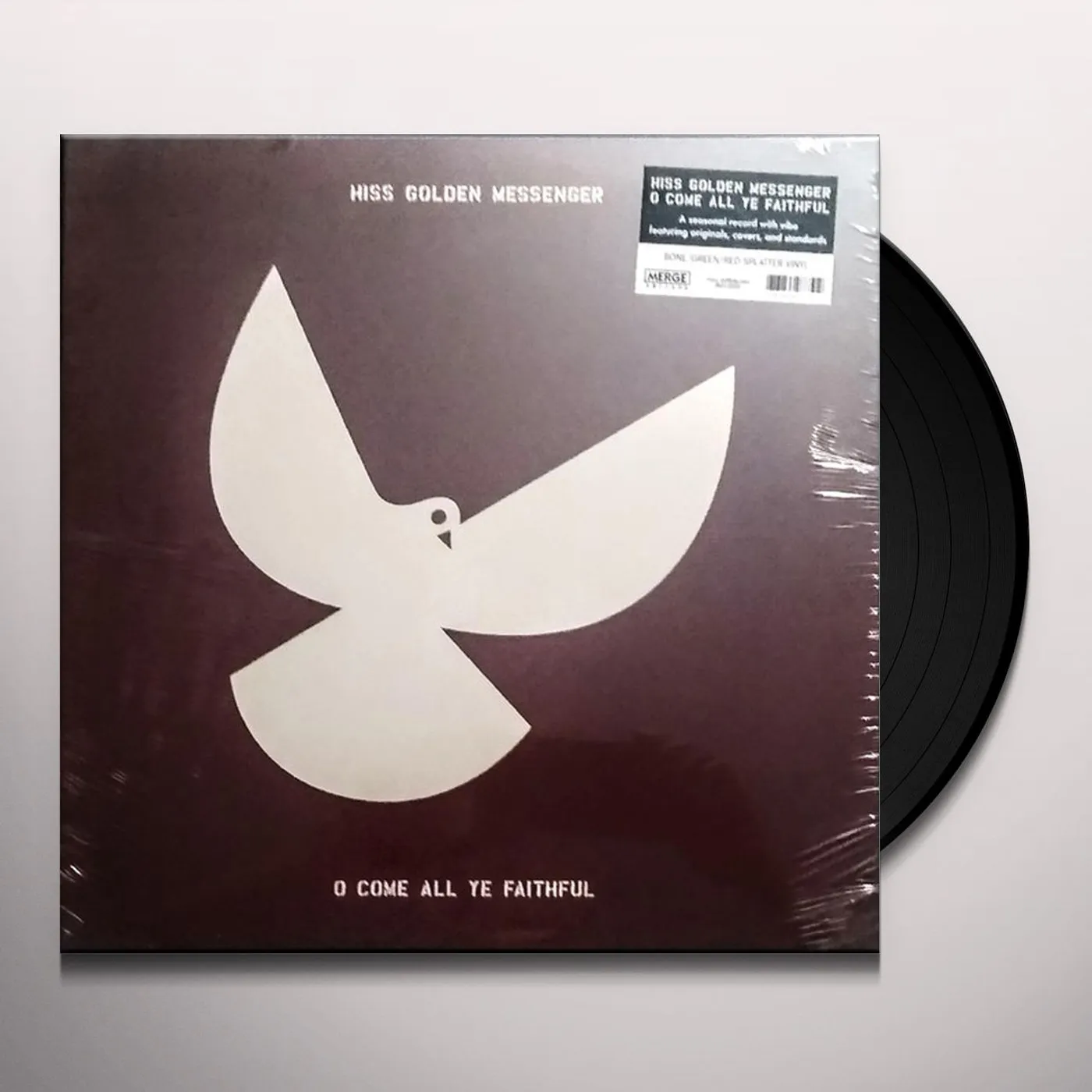Hiss Golden Messenger O COME ALL YE FAITHFUL (BONE GREEN RED SPLATTER VINYL) Vinyl Record