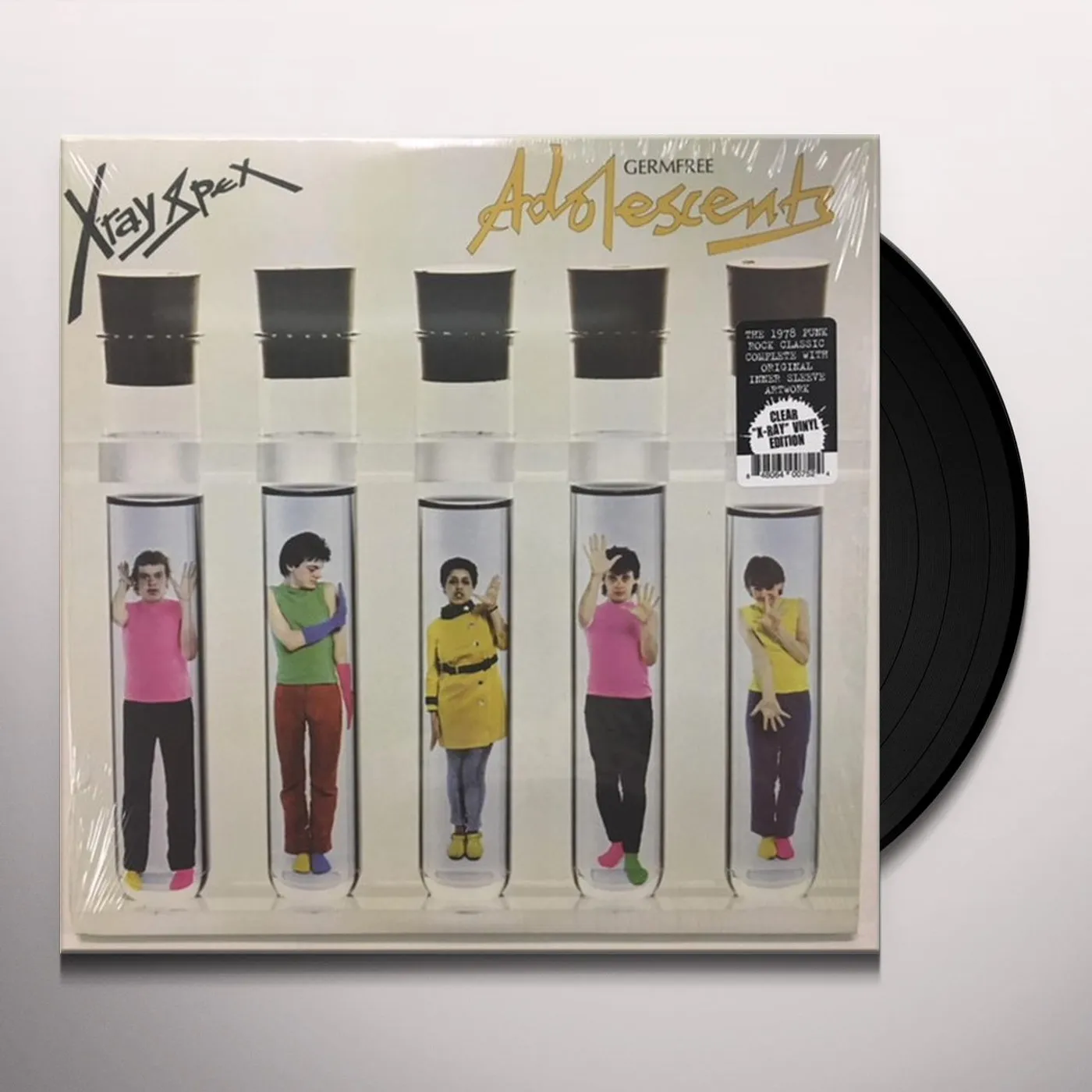 X-Ray Spex GERMFREE ADOLESCENTS (X-RAY CLEAR VINYL EDITION) Vinyl Record