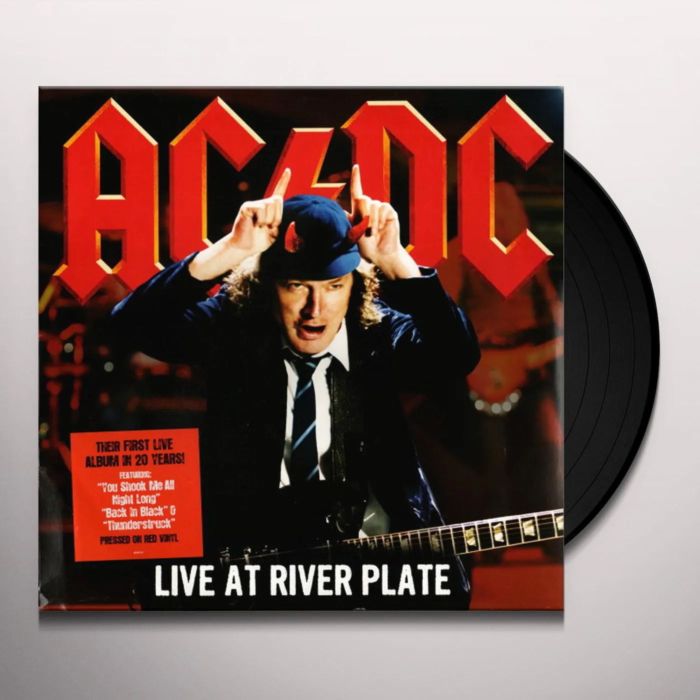 AC/DC LIVE AT RIVER PLATE (RED VINYL) Vinyl Record