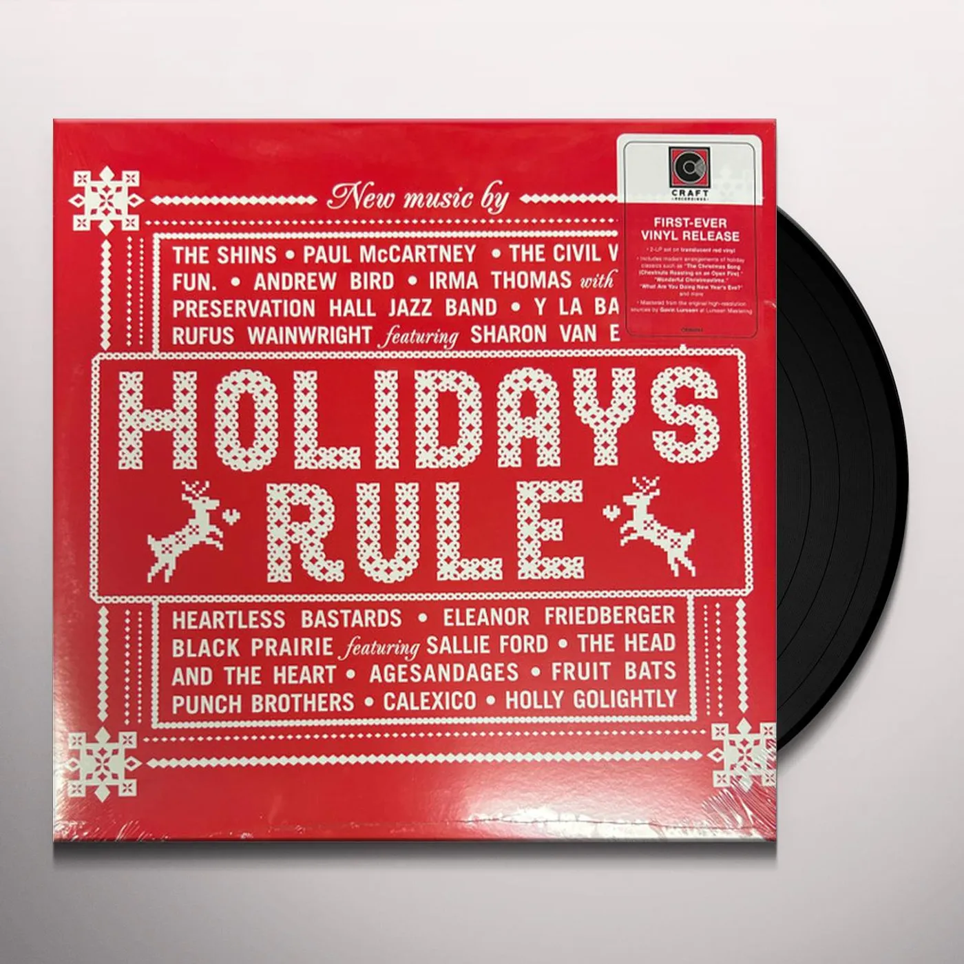 Various Artists  HOLIDAYS RULE (2LP/TRANSLUCENT RED VINYL) Vinyl Record