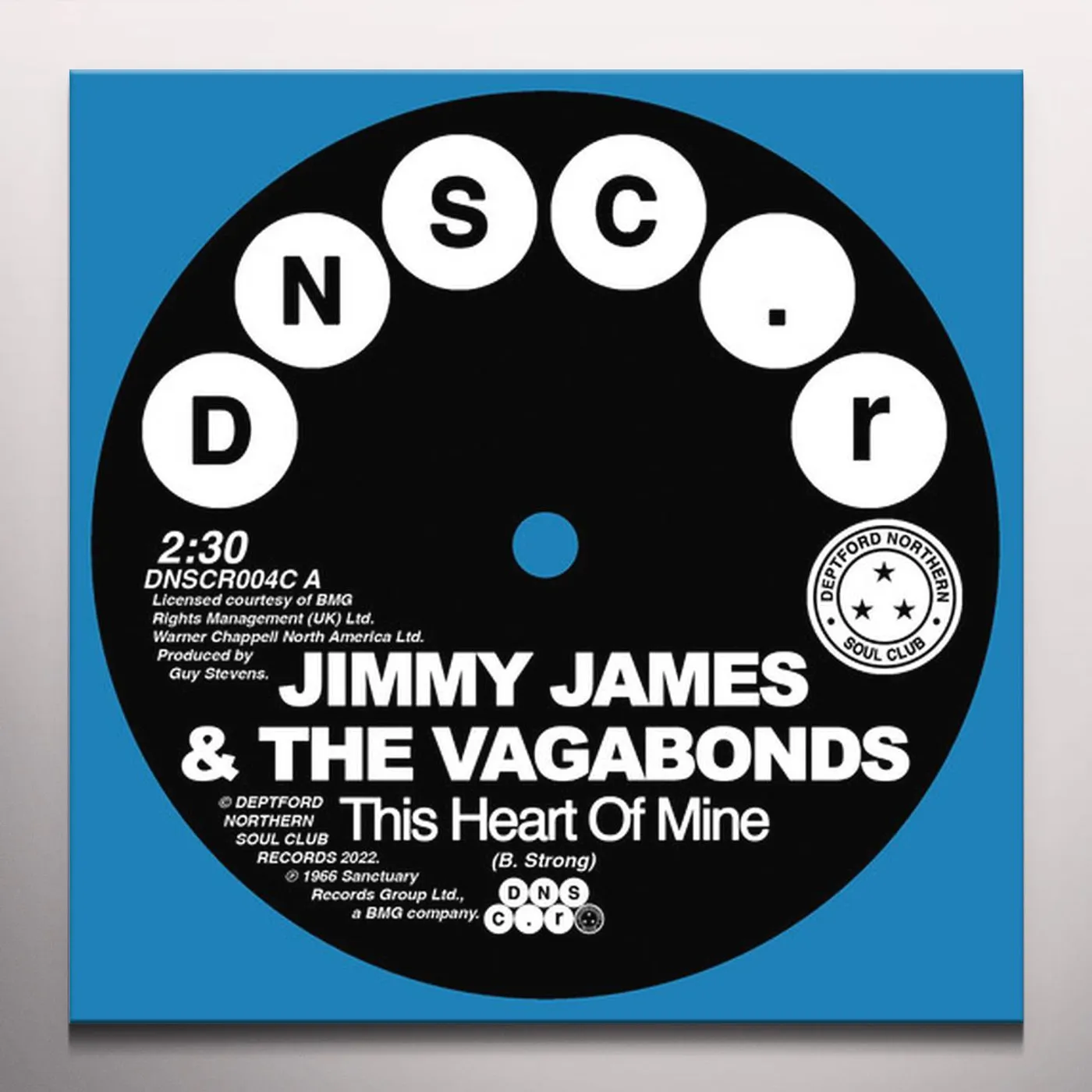Jimmy James & The Vagabonds / Sonya Spence This Heart Of Mine / Let Love Flow On (Blue Vinyl Record)