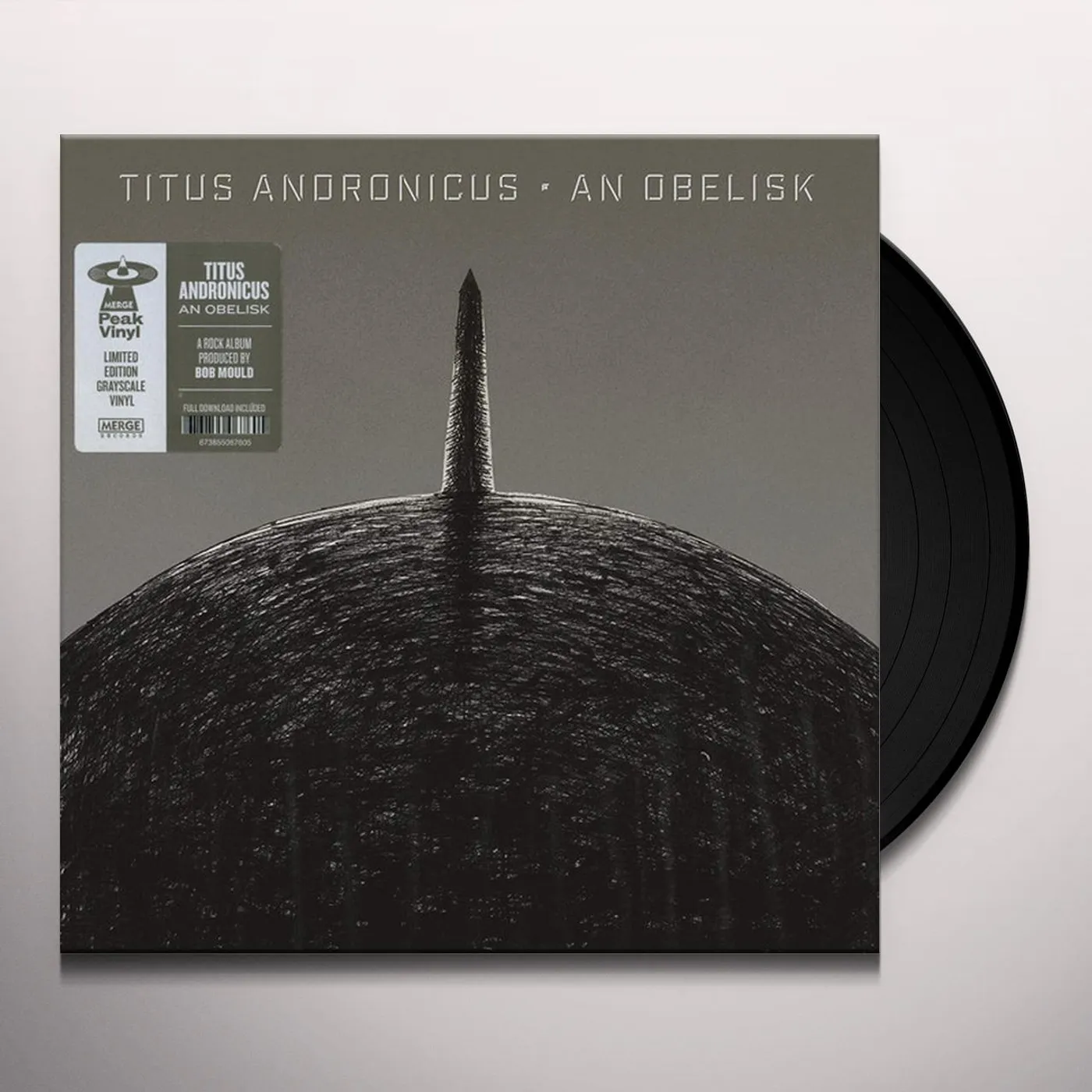 Titus Andronicus AN OBELISK (GRAY & BLACK VINYL/DL CODE) (I) Vinyl Record