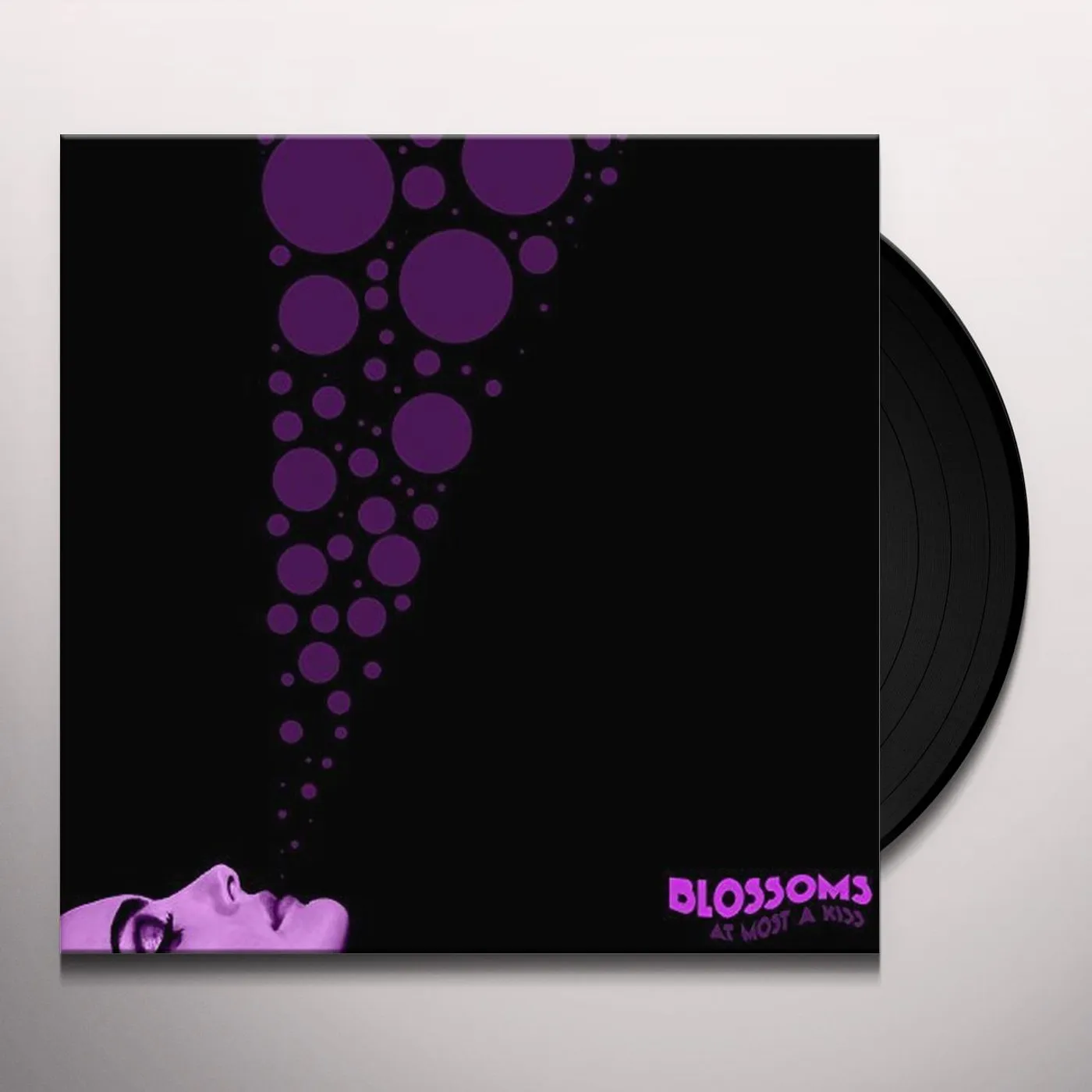 Blossoms AT MOST A KISS Vinyl Record - 10 Inch Single, UK Release