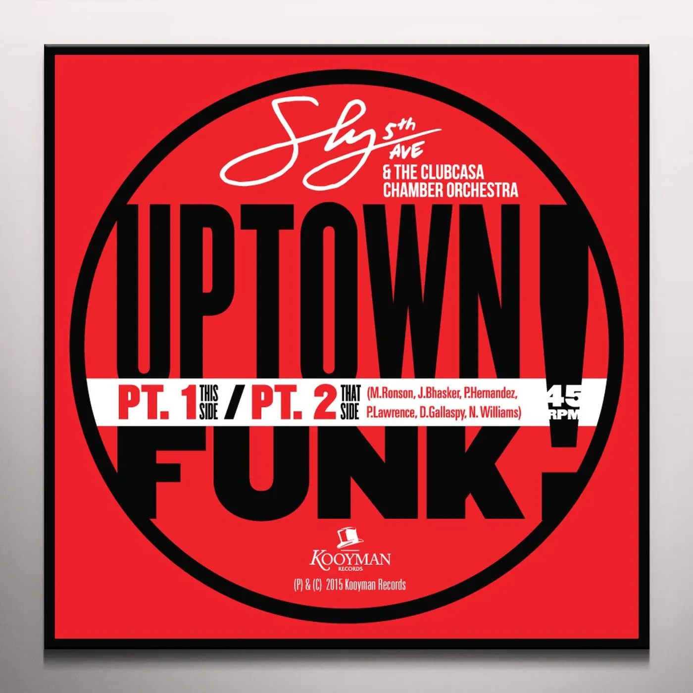 Sly5thave, The Clubcasa Chamber Orchestra UPTOWN FUNK PT. 1 & 2 Vinyl Record