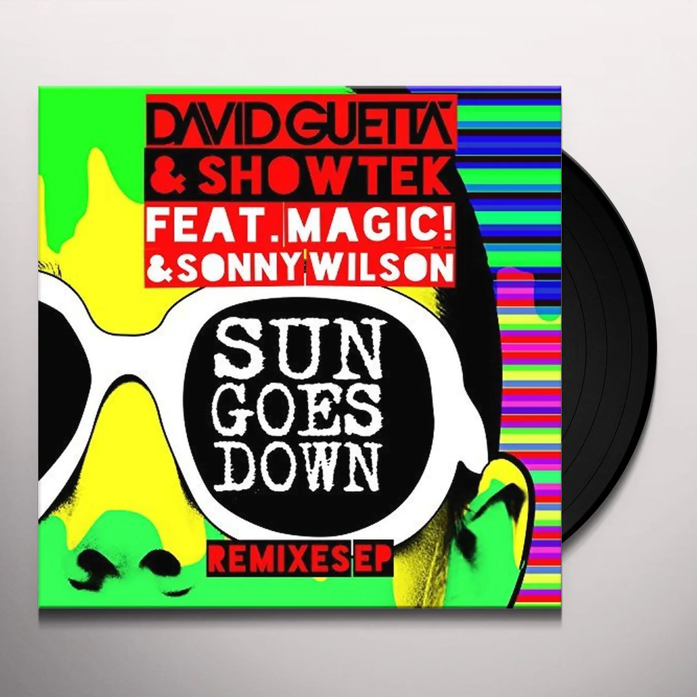 David Guetta & Showtek SUN GOES DOWN -REMIX/EP- Vinyl Record