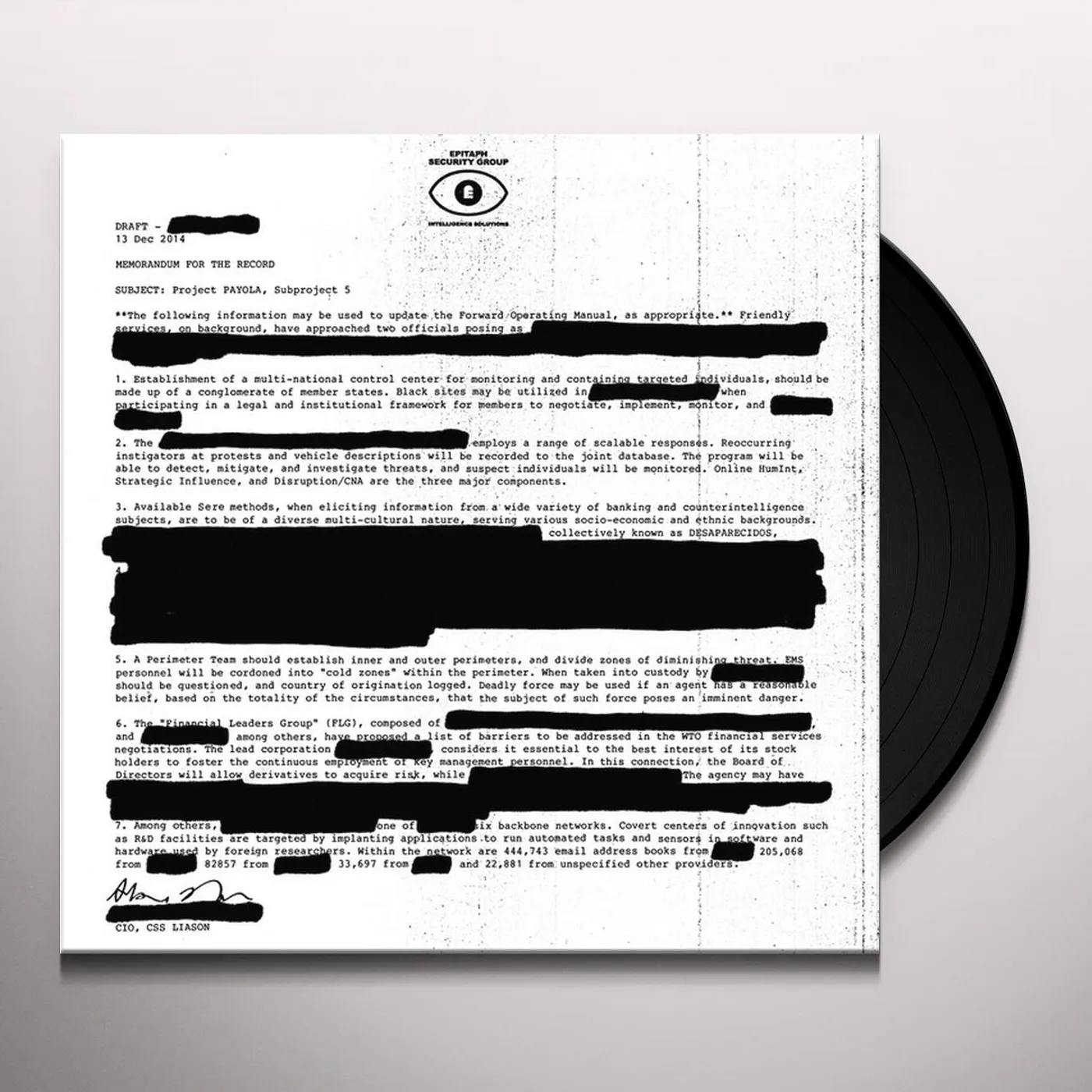 Desaparecidos PAYOLA (WHITE) Vinyl Record