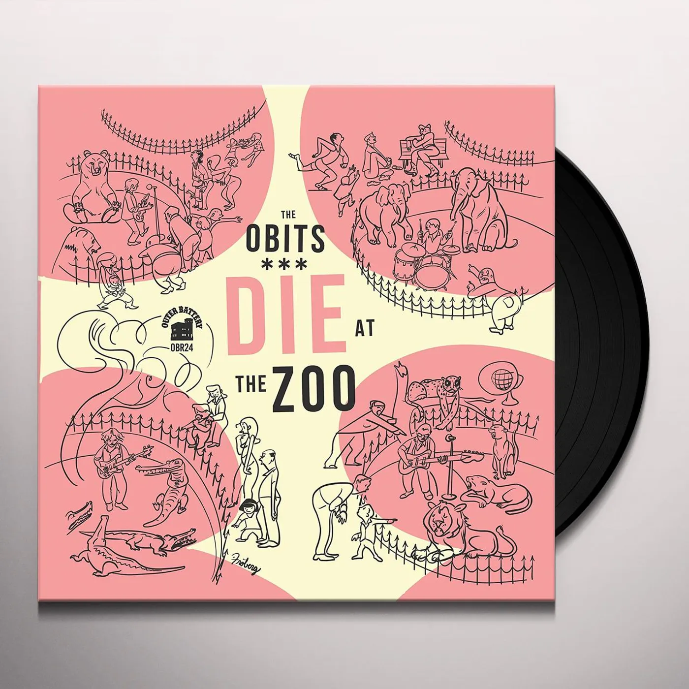 Obits DIE AT THE ZOO (YELLOW VINYL) Vinyl Record