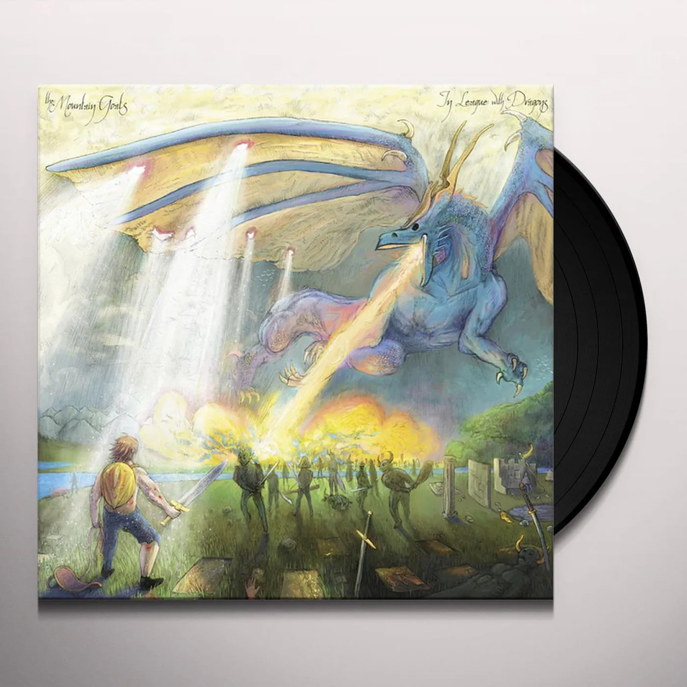 The Mountain Goats IN LEAGUE WITH DRAGONS (2LP/DL CODE) Vinyl Record
