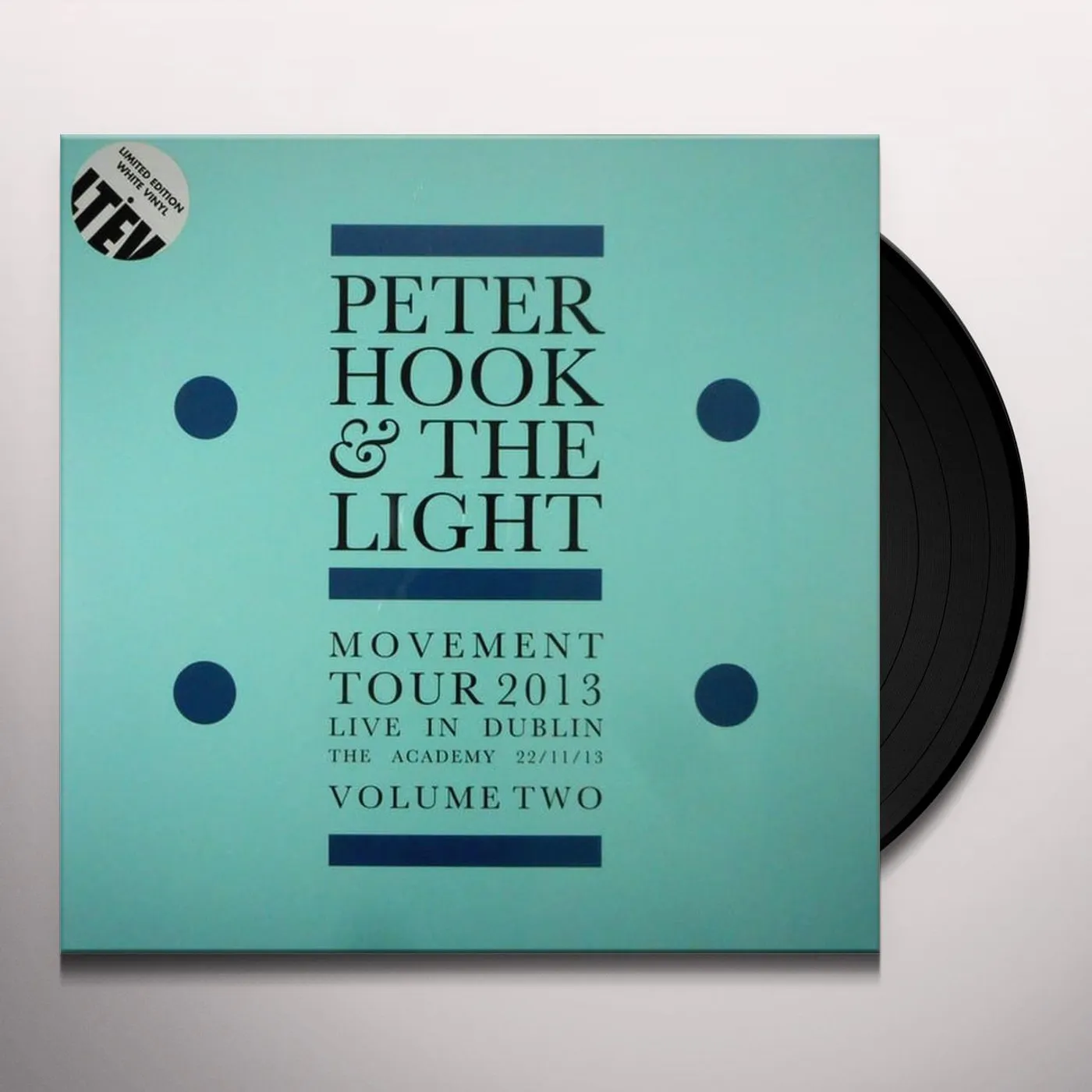 Peter Hook and The Light MOVEMENT TOUR 2013 - LIVE IN DUBLIN THE ACADEMY Vinyl Record