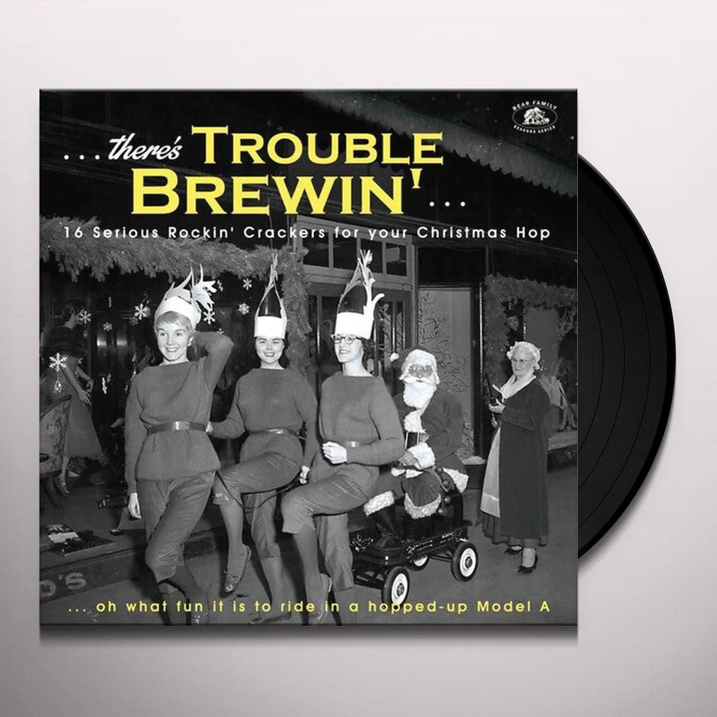 Various Artists  THERE'S TROUBLE BREWIN: 16 SERIOUS ROCKIN CRACKERS FOR YOUR CHRISTMAS HOP Vinyl Record