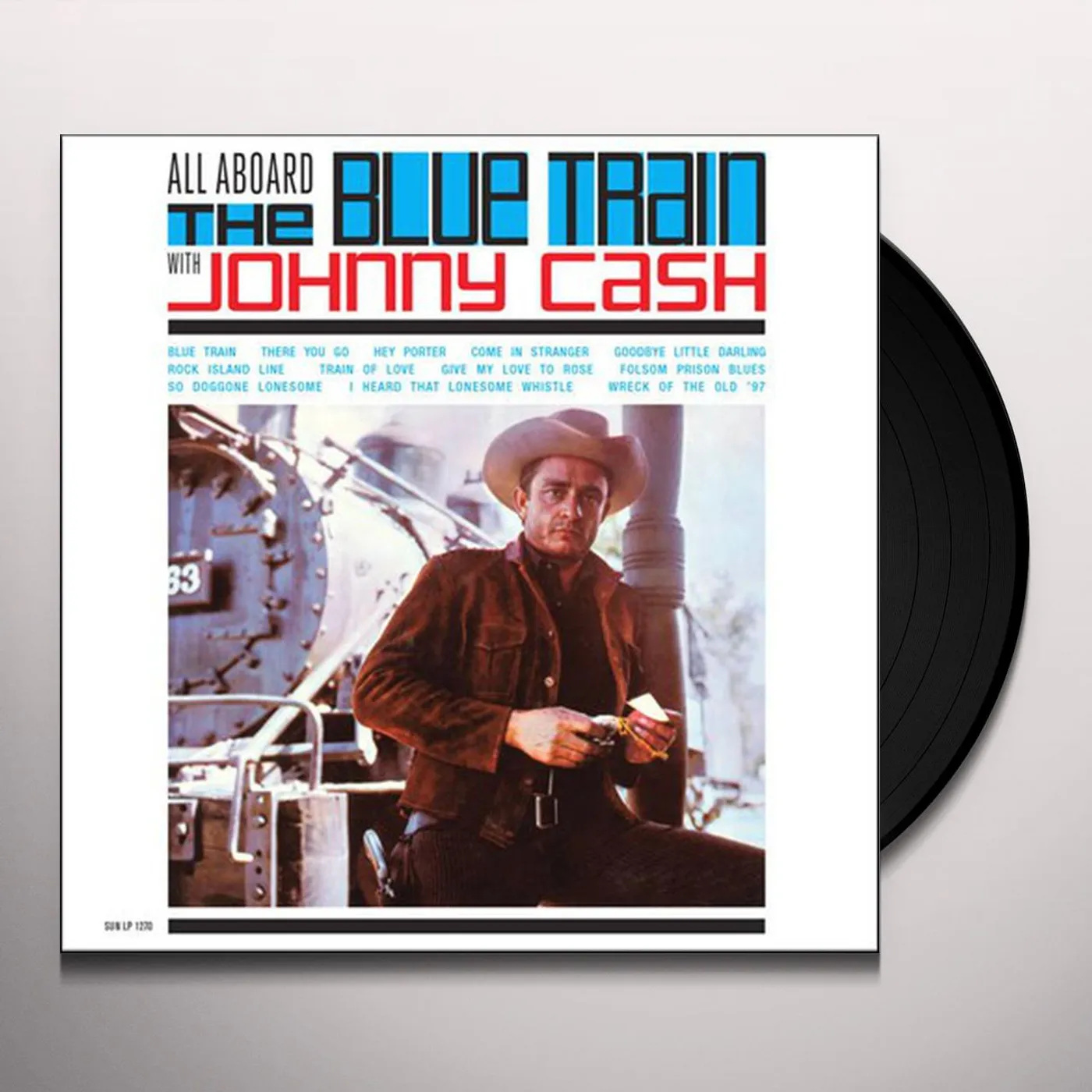 ALL ABOARD THE BLUE TRAIN WITH JOHNNY CASH Vinyl Record