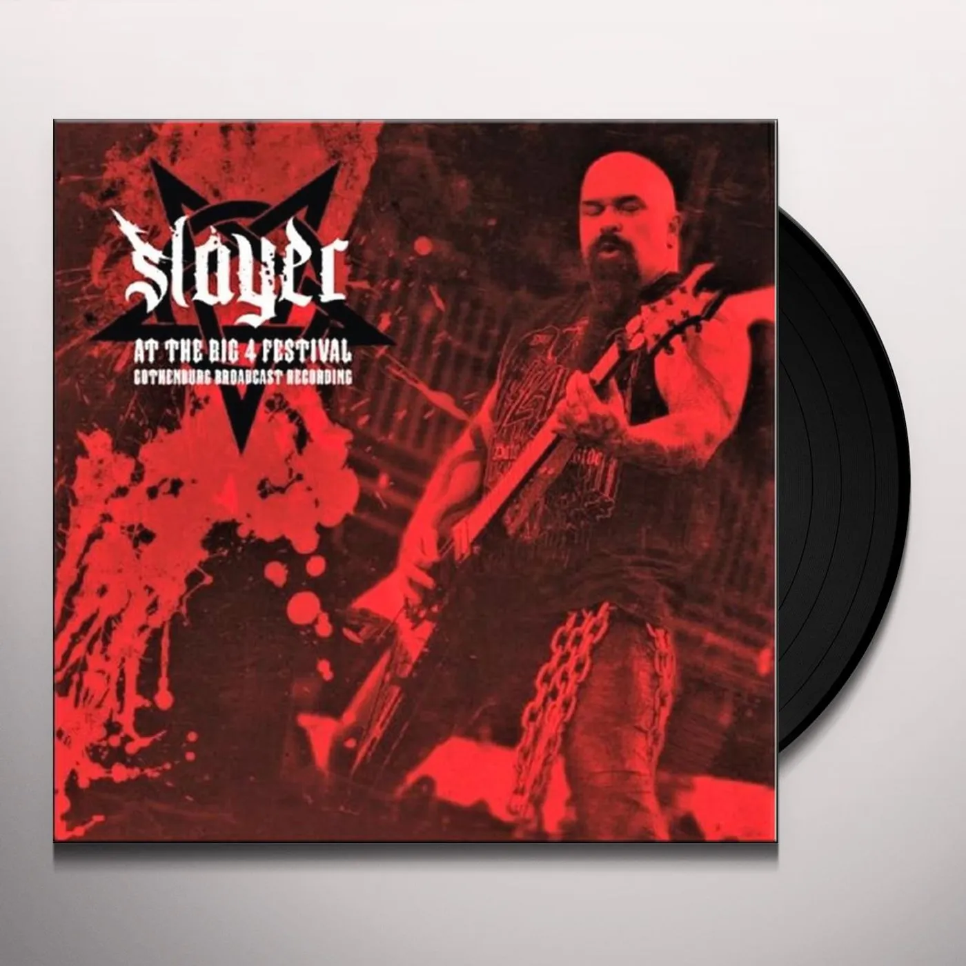 Slayer AT THE BIG 4 FESTIVAL (CLEAR/RED SPLATTER VINYL) Vinyl Record