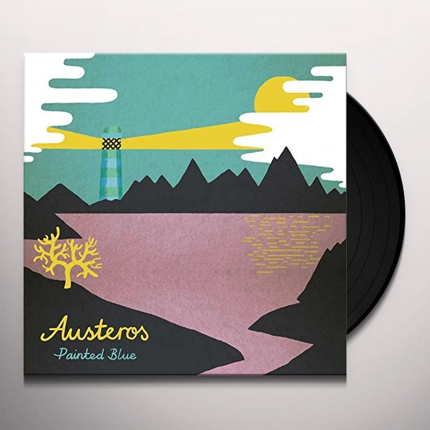 Austeros Painted Blue Vinyl Record