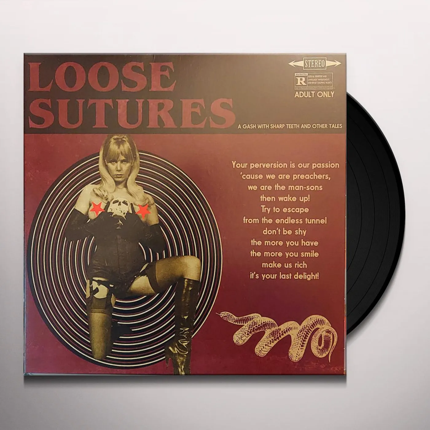 Loose Sutures GASH WITH SHARP TEETH & OTHER TALES (CLEAR ORANGE VINYL) Vinyl Record