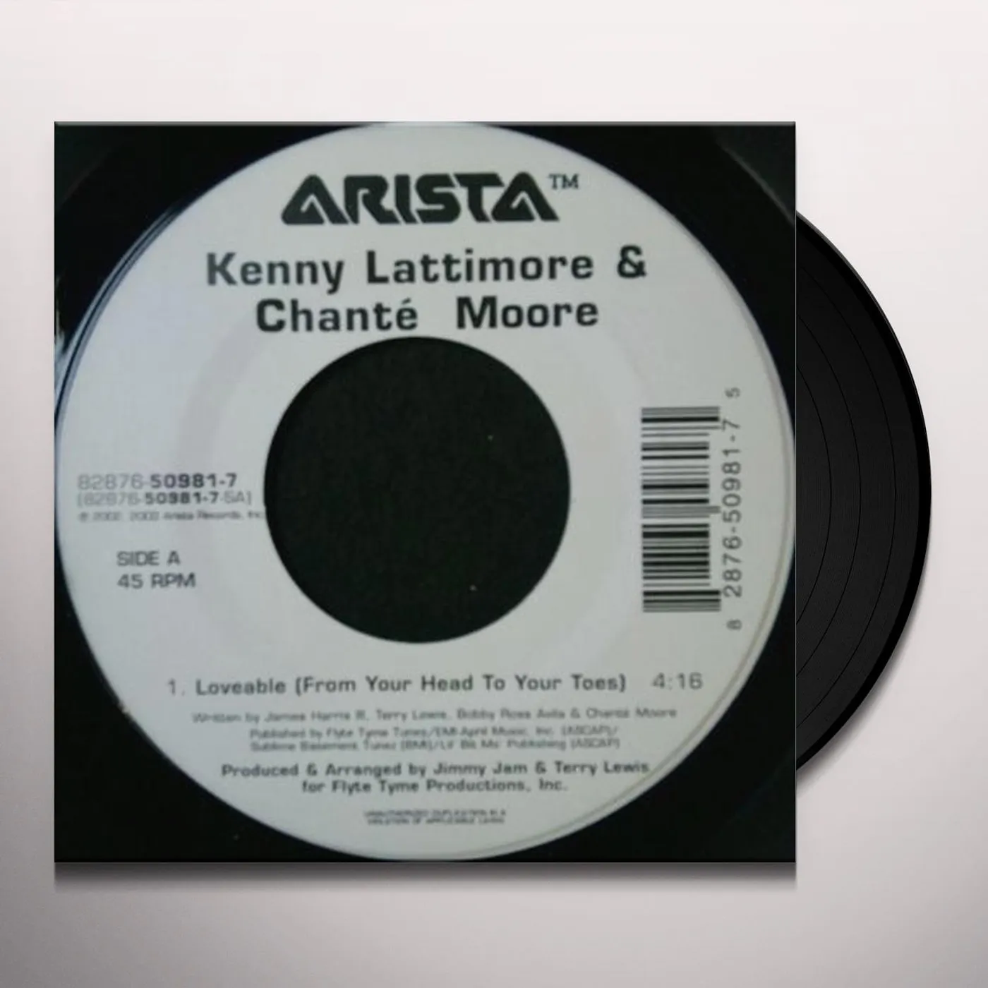 Kenny Lattimore & Chanté Moore LOVEABLE / MAKE IT LAST FOREVER (SINGLE) Vinyl Record