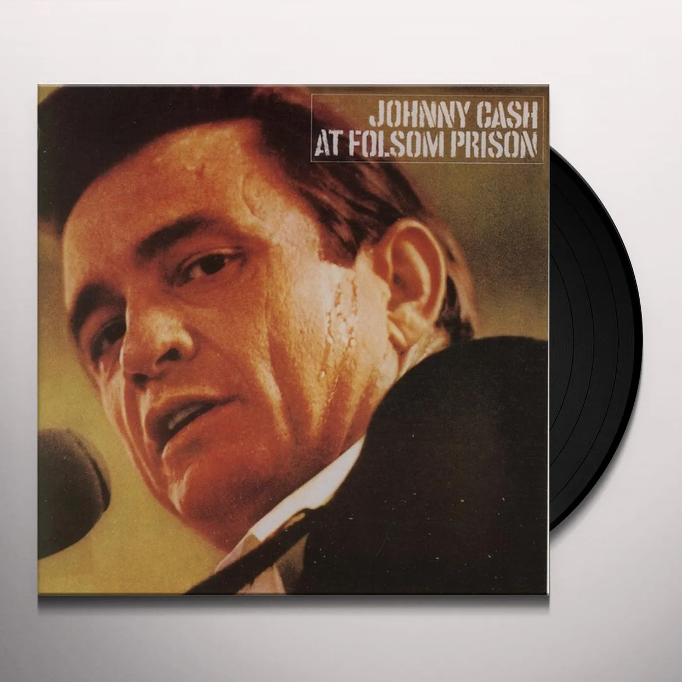 Johnny Cash AT FOLSOM PRISON Vinyl Record - 180 Gram Pressing