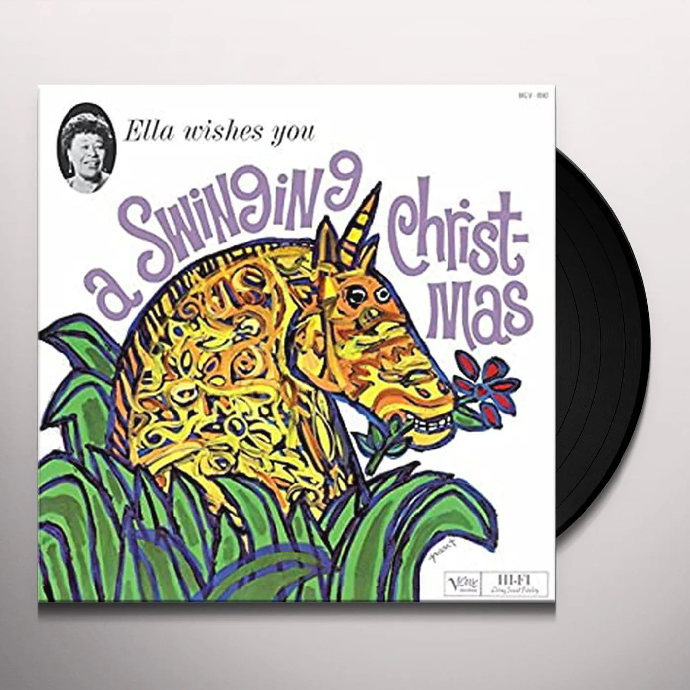 Ella Fitzgerald WISHES YOU A SWINGING CHRISTMAS Vinyl Record