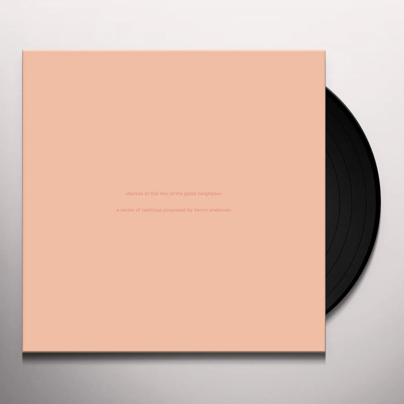 Henry Andersen Stanzas or The Law of the Good Neighbour Vinyl Record