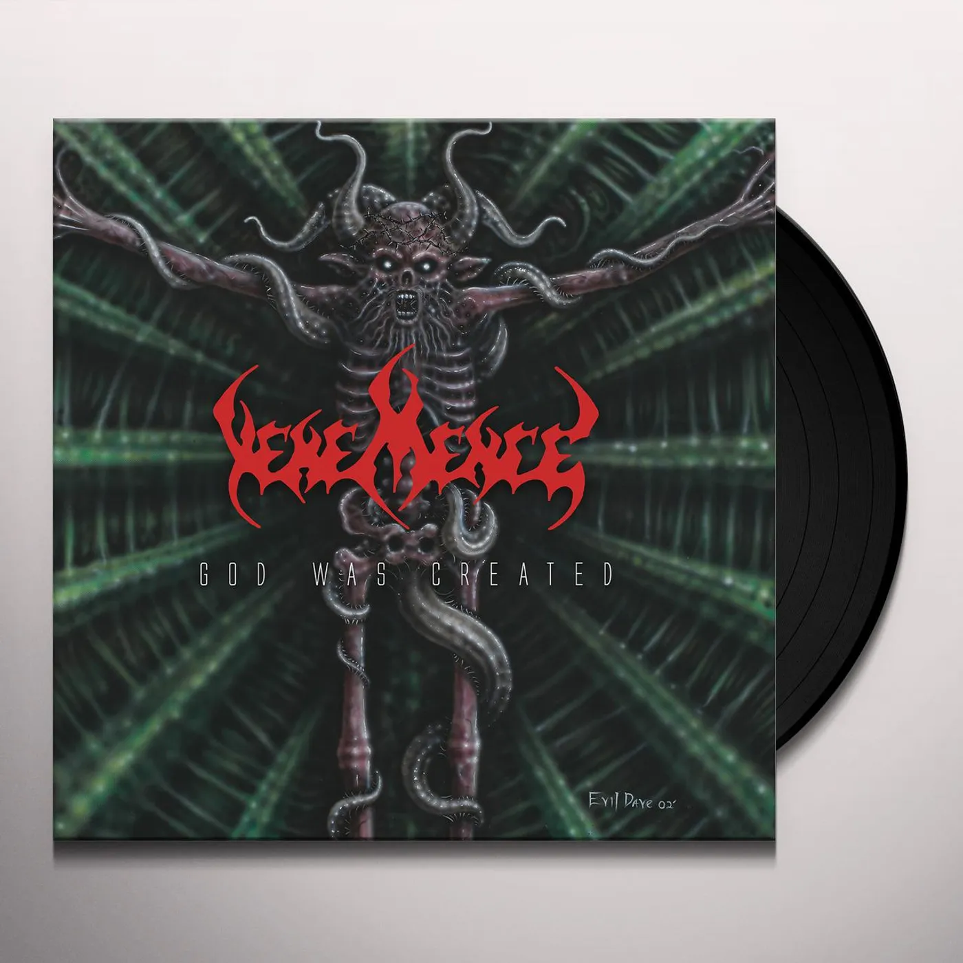 Vehemence GOD WAS CREATED Vinyl Record